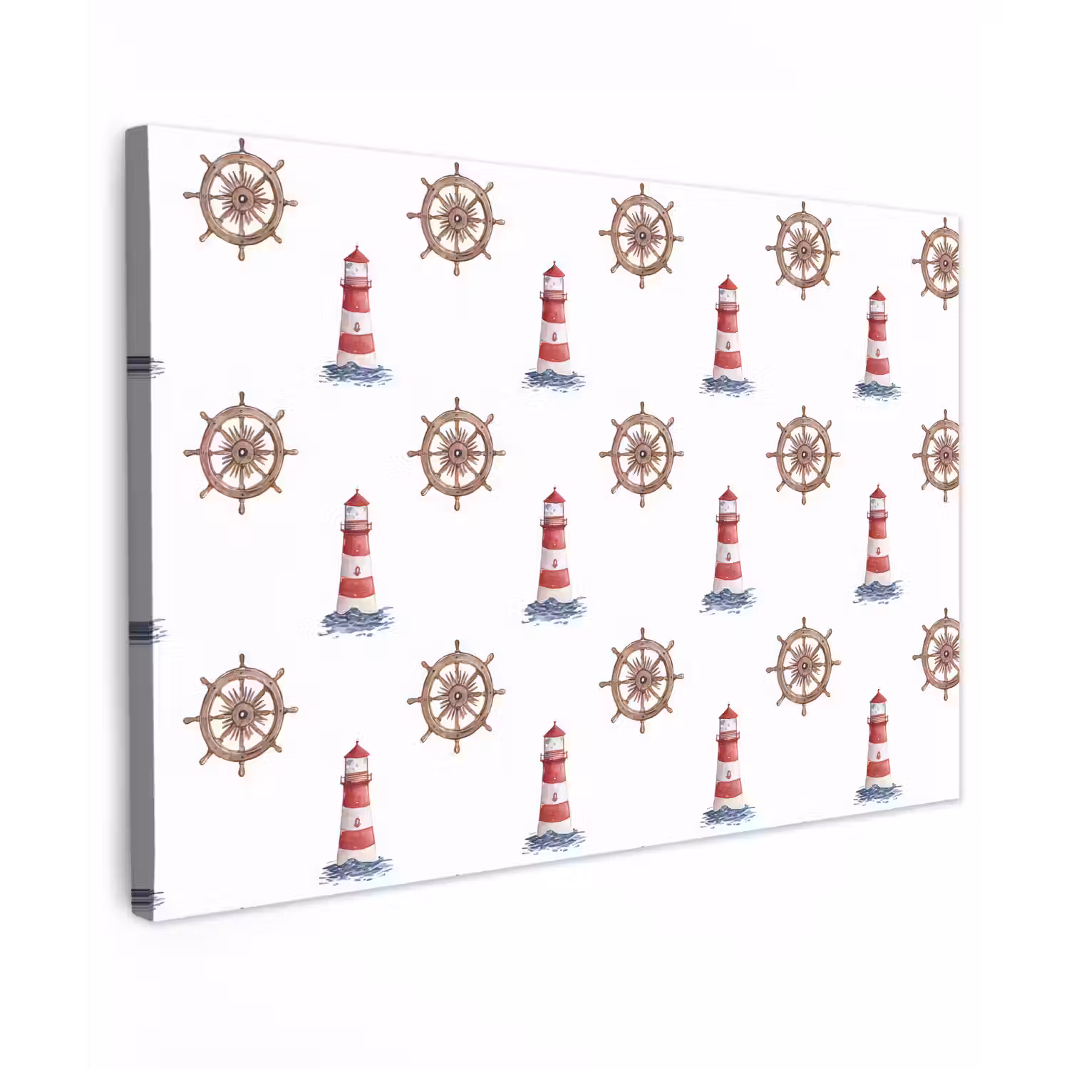 Nautisch - Klassiek - Rood Tuinposter op houten frame 2 cm dik klein 845 -3d