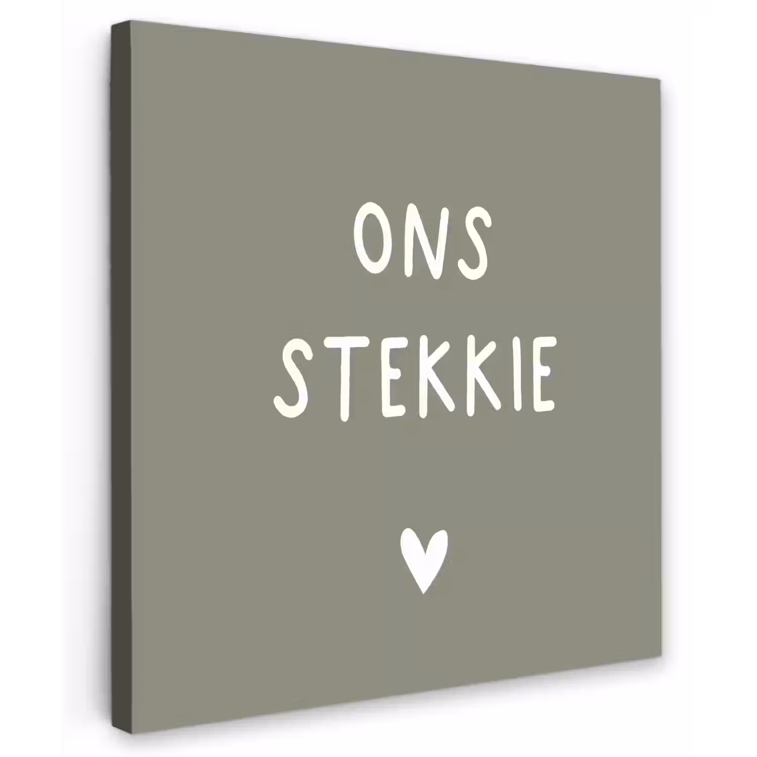 onsstekkie-groen Tuinposter op houten frame 2 cm dik middel -3d