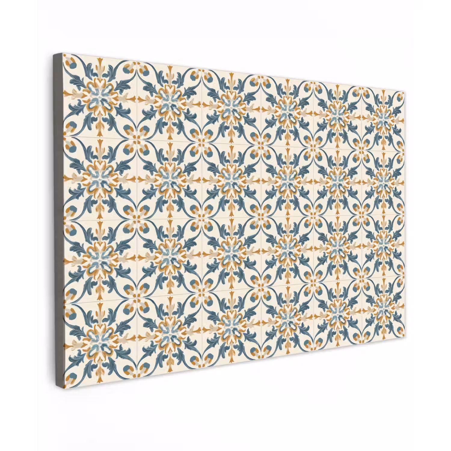 Patroon - Klassiek - Kleurrijk Tuinposter op houten frame 2 cm dik klein 845 -3d