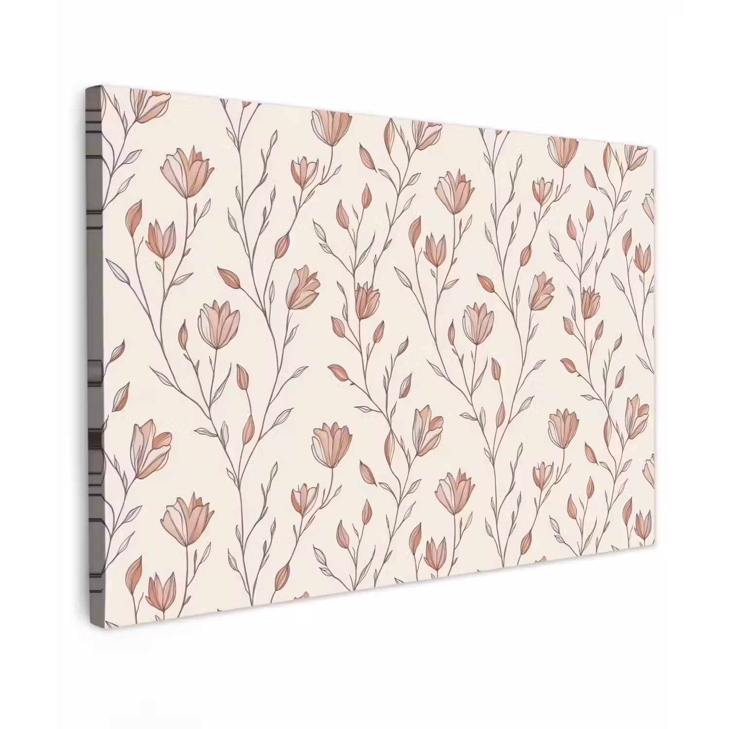Patroon - Klassiek - Roze Tuinposter op houten frame 2 cm dik klein 845 -3d