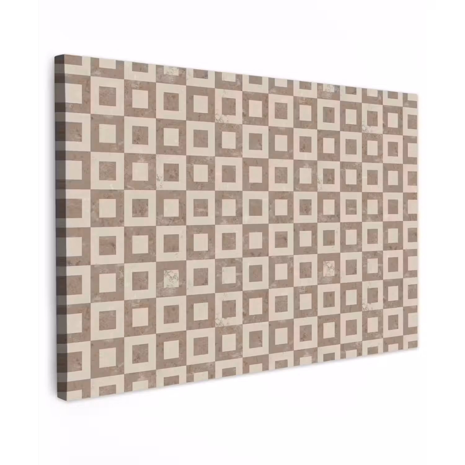 Patroon - Marmer - Beige Tuinposter op houten frame 2 cm dik klein 845 -3d