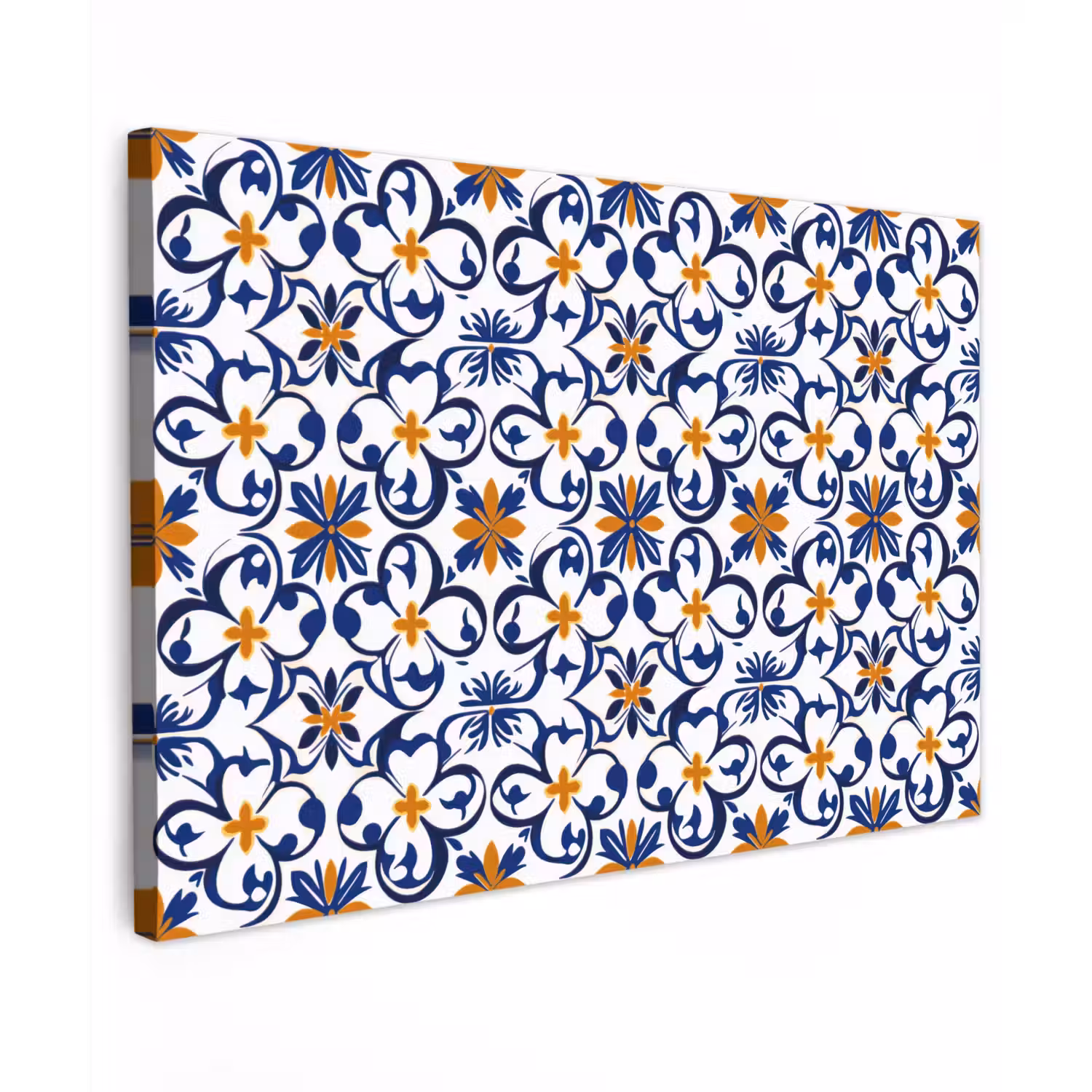 Patroon - Modern - Kleurrijk Tuinposter op houten frame 2 cm dik klein 845 -3d