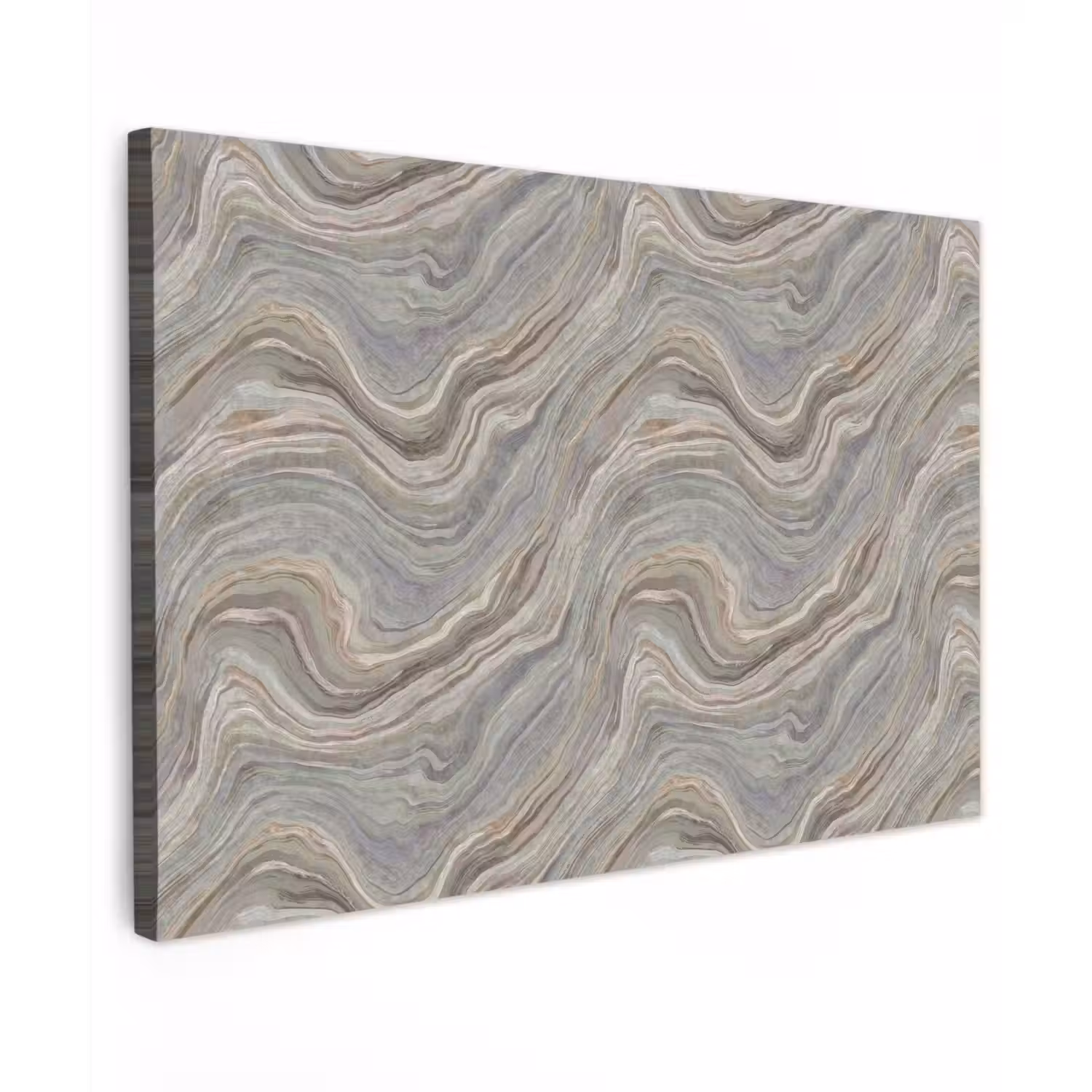 Patroon - Sereen - Paars - Groen Tuinposter op houten frame 2 cm dik klein 845 -3d