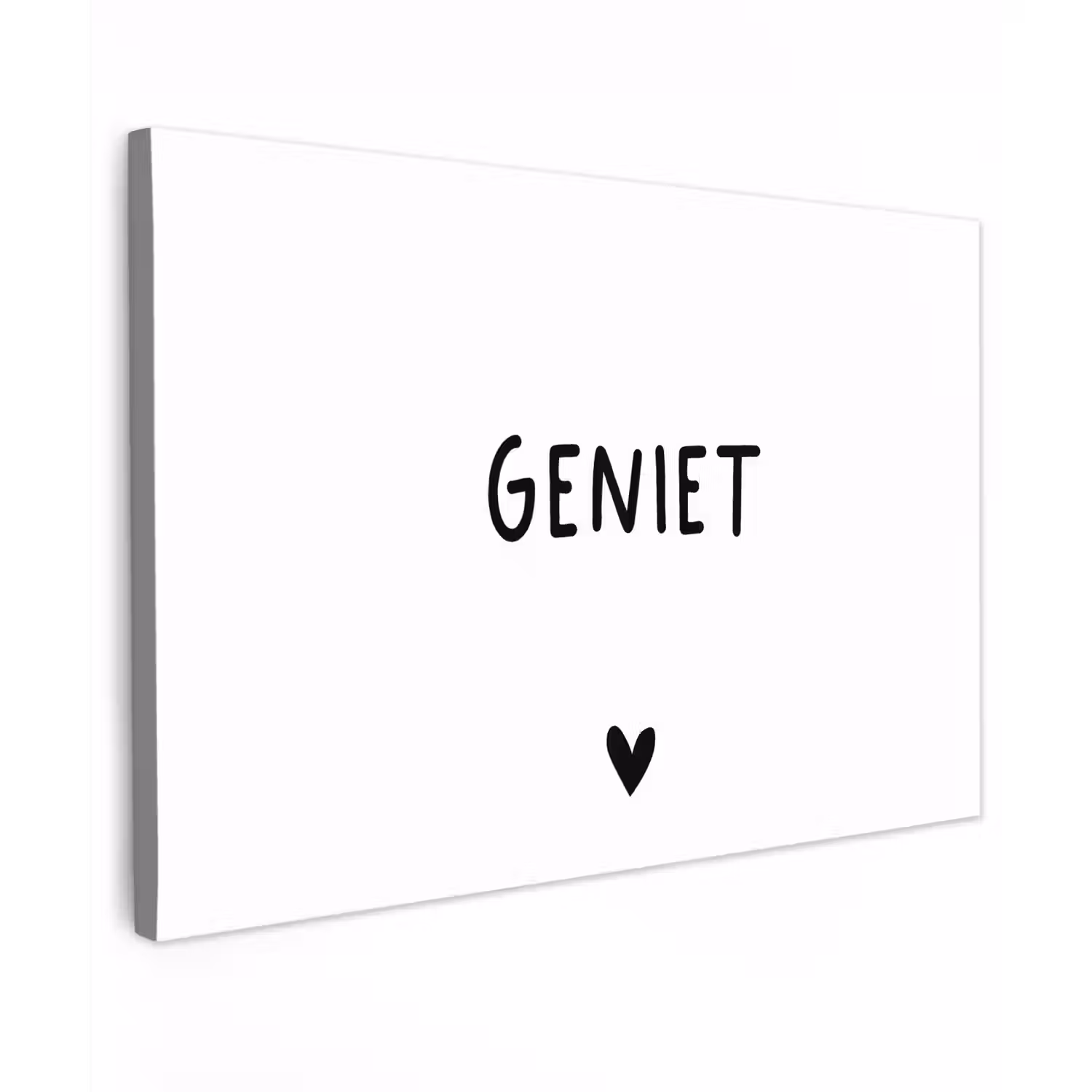 Quotes - Geniet - Spreuken Tuinposter op houten frame 2 cm dik klein -3d