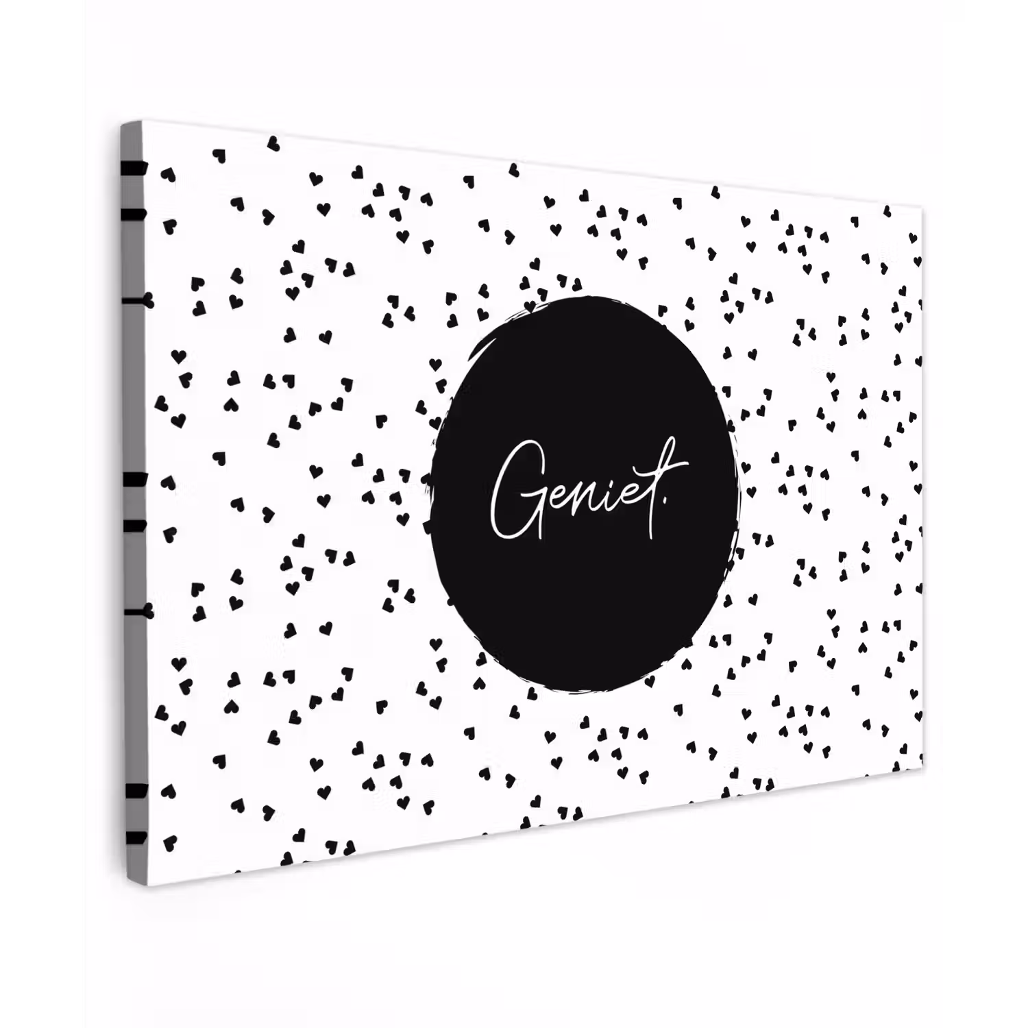 Quotes - Geniet - Zomer - Tekst Tuinposter op houten frame 2 cm dik klein -3d