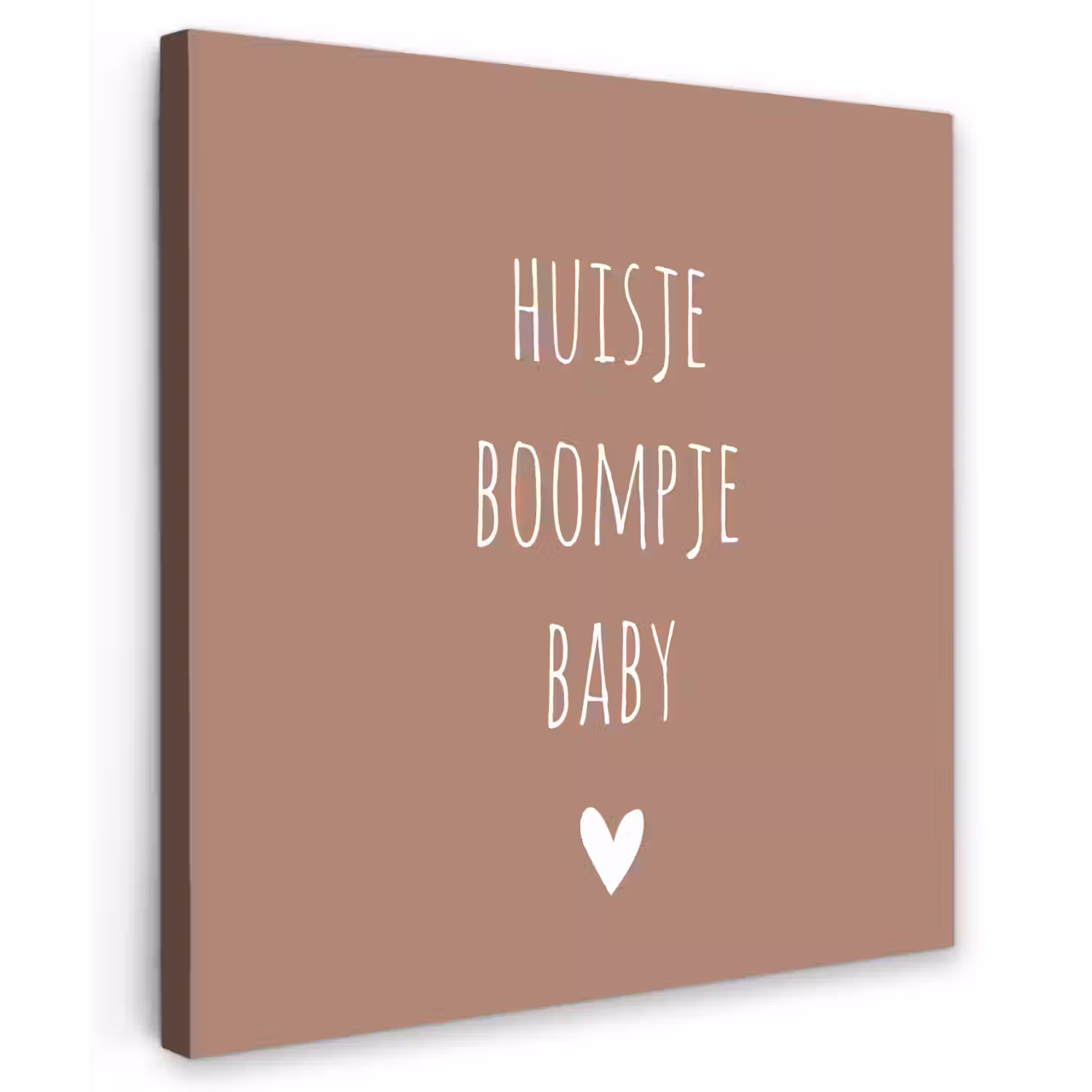 Quotes - Spreuken - Huisje boompje beestje Tuinposter op houten frame 2 cm dik middel -3d