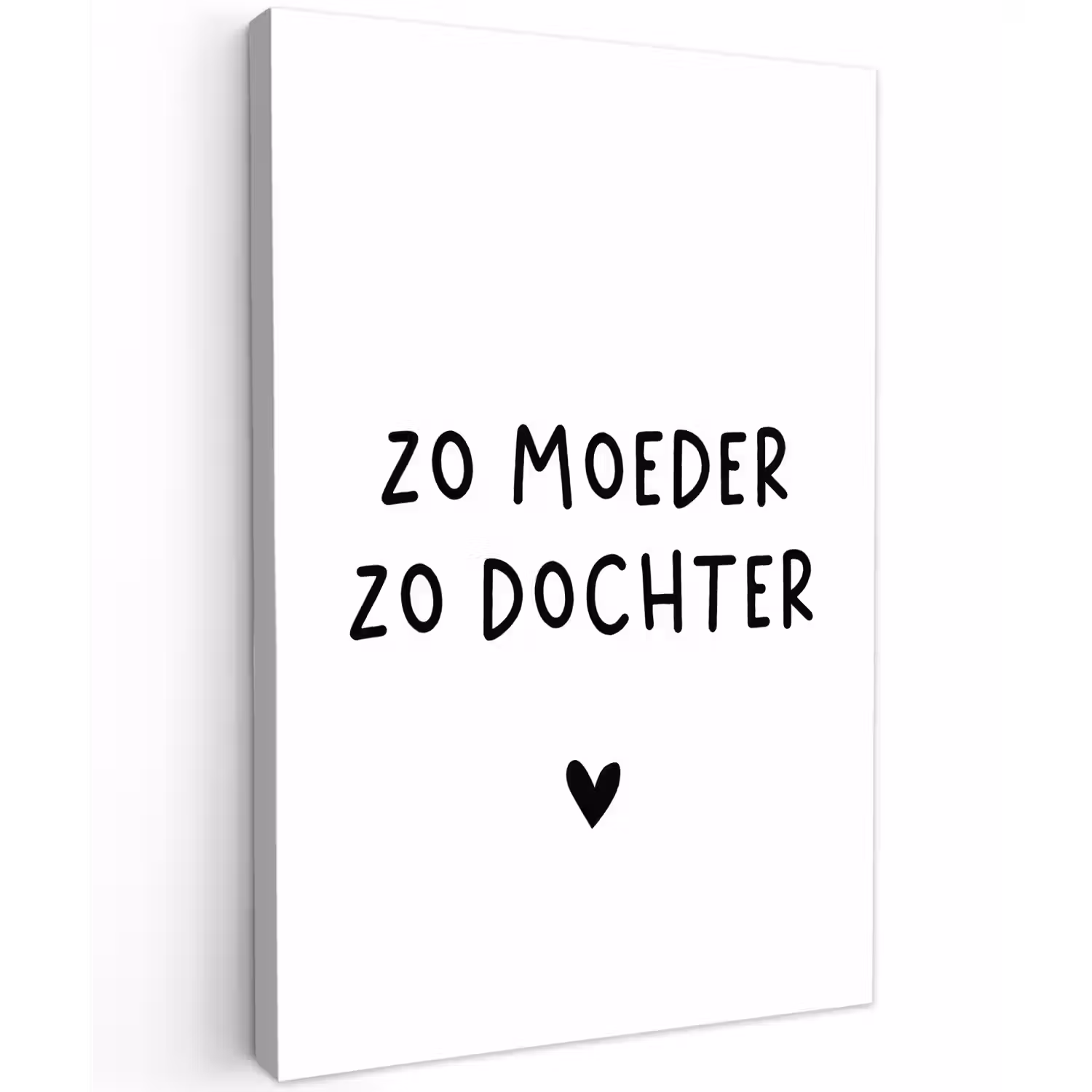 Quotes - Zo moeder zo dochter - Mama - Dochter - Spreuken Tuinposter op houten frame 2 cm dik klein -3d