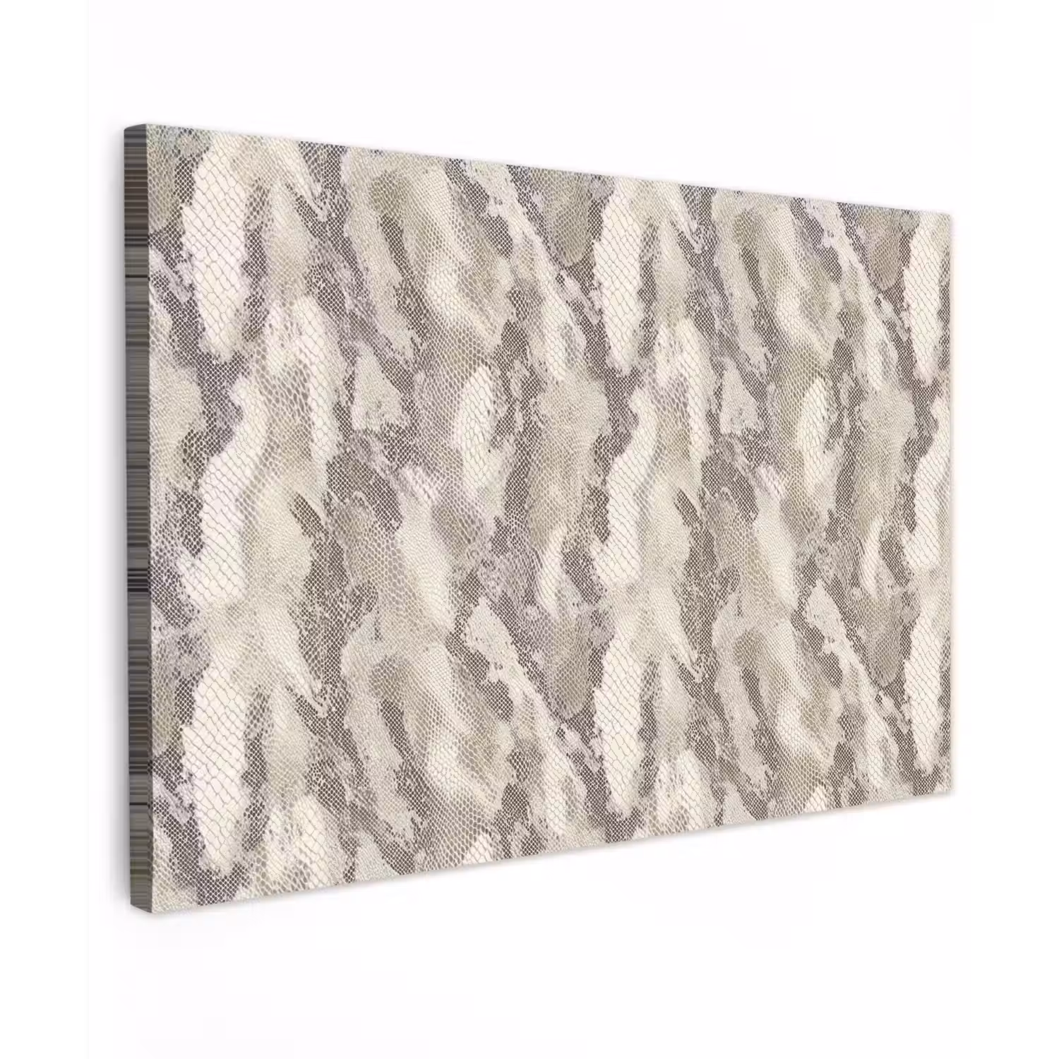 Slang - Patroon - Taupe Tuinposter op houten frame 2 cm dik klein 845 -3d