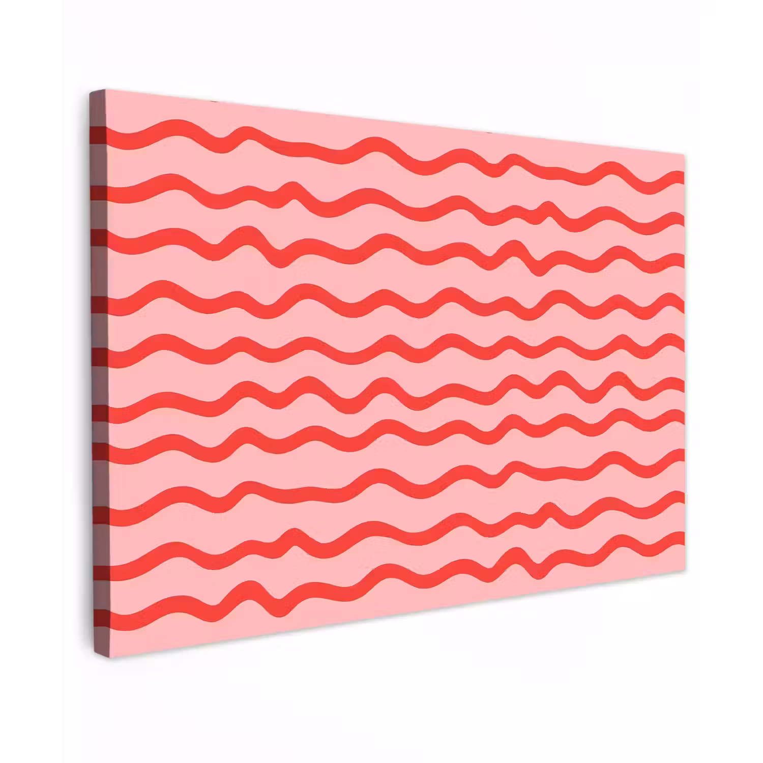 Speels - Patroon - Rood Tuinposter op houten frame 2 cm dik klein 845 -3d