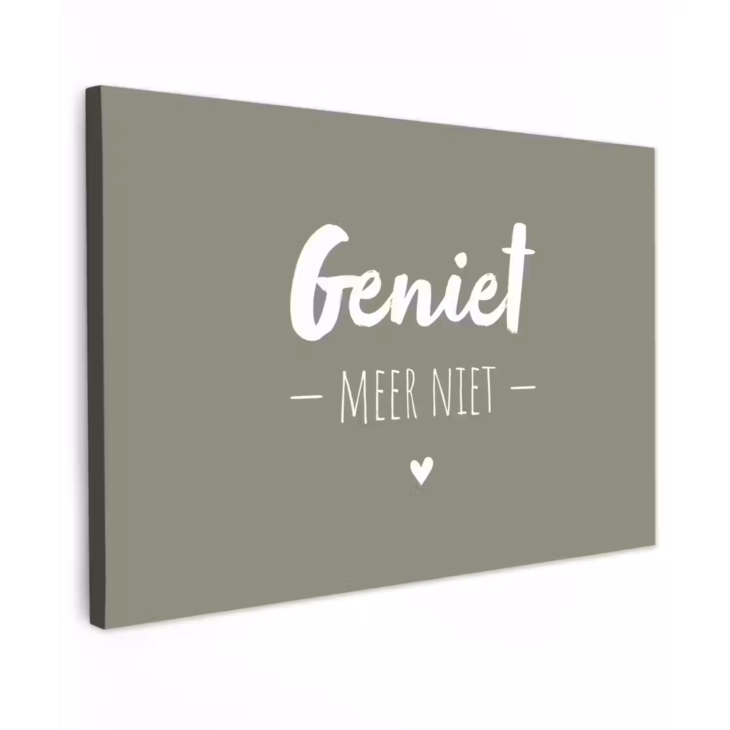 Spreuken - Geniet meer niet - Zomer - Tekst - Genieten Tuinposter op houten frame 2 cm dik klein -3d