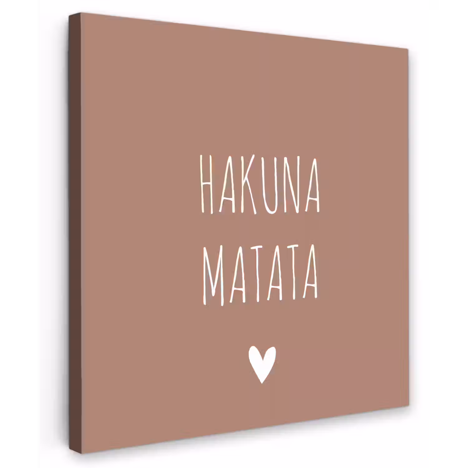 Spreuken - Hakuna matata - Quotes Tuinposter op houten frame 2 cm dik middel -3d