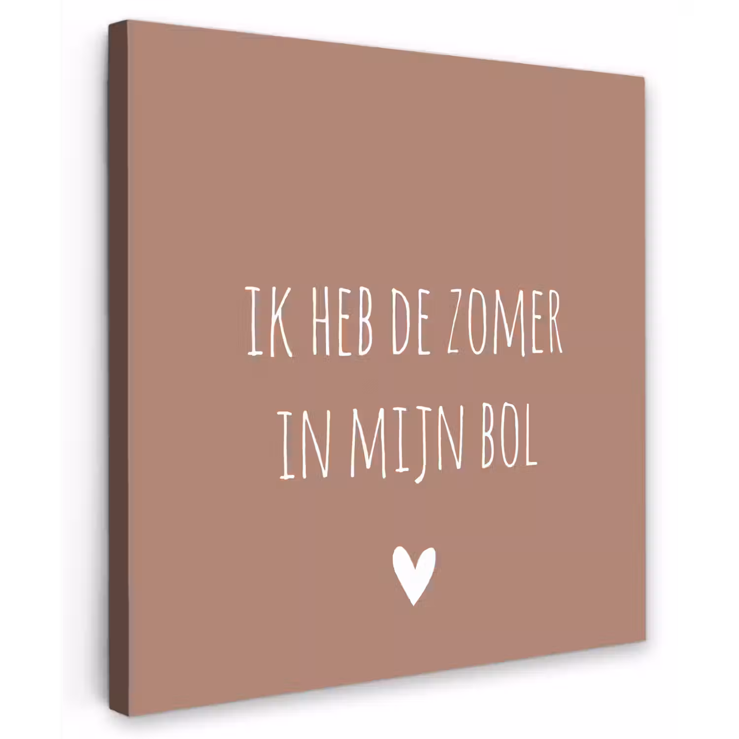 Spreuken - Ik heb de zomer in mijn bol - Quotes - André Hazes Tuinposter op houten frame 2 cm dik middel -3d