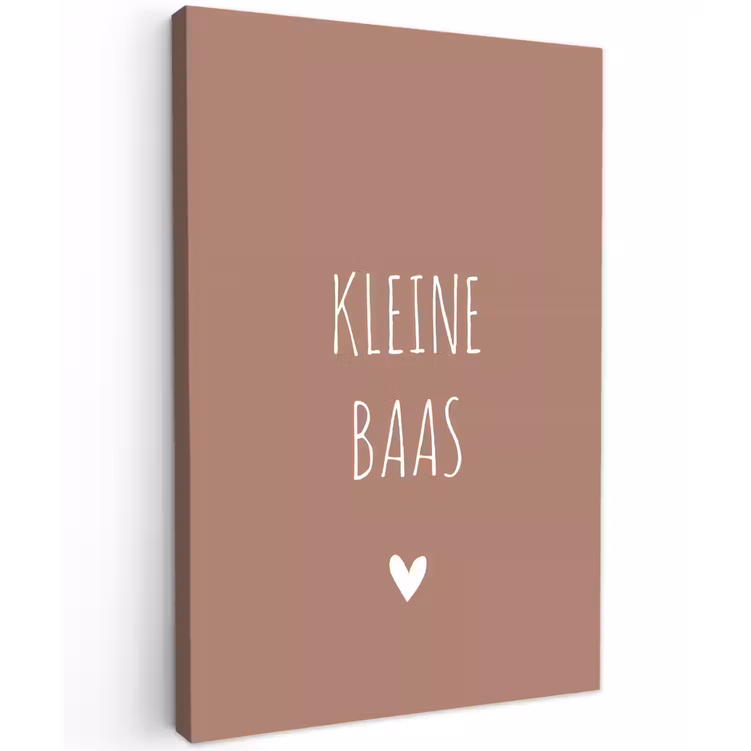 Spreuken - Kleine baas - Quotes Tuinposter op houten frame 2 cm dik klein -3d