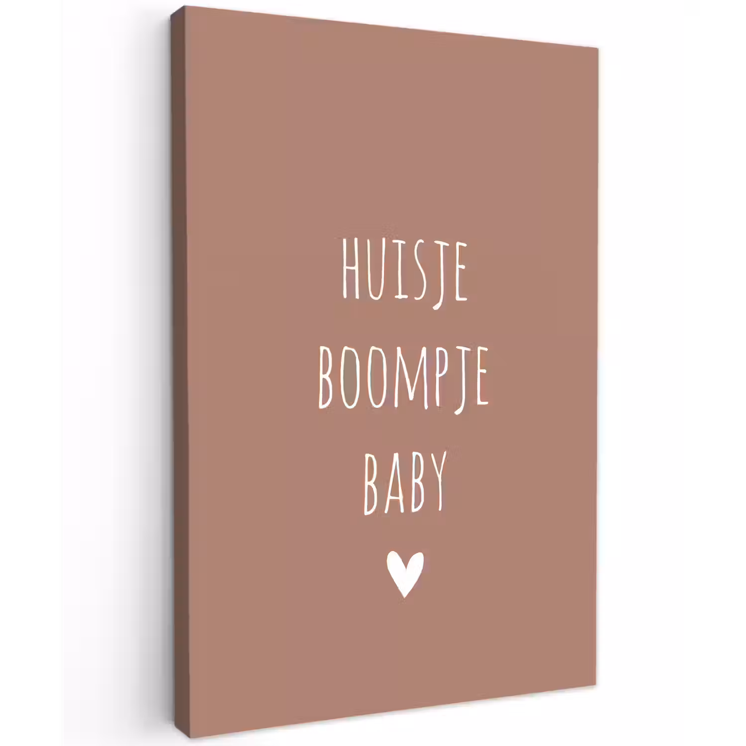 Spreuken - Quotes - Huisje boompje baby Tuinposter op houten frame 2 cm dik klein -3d