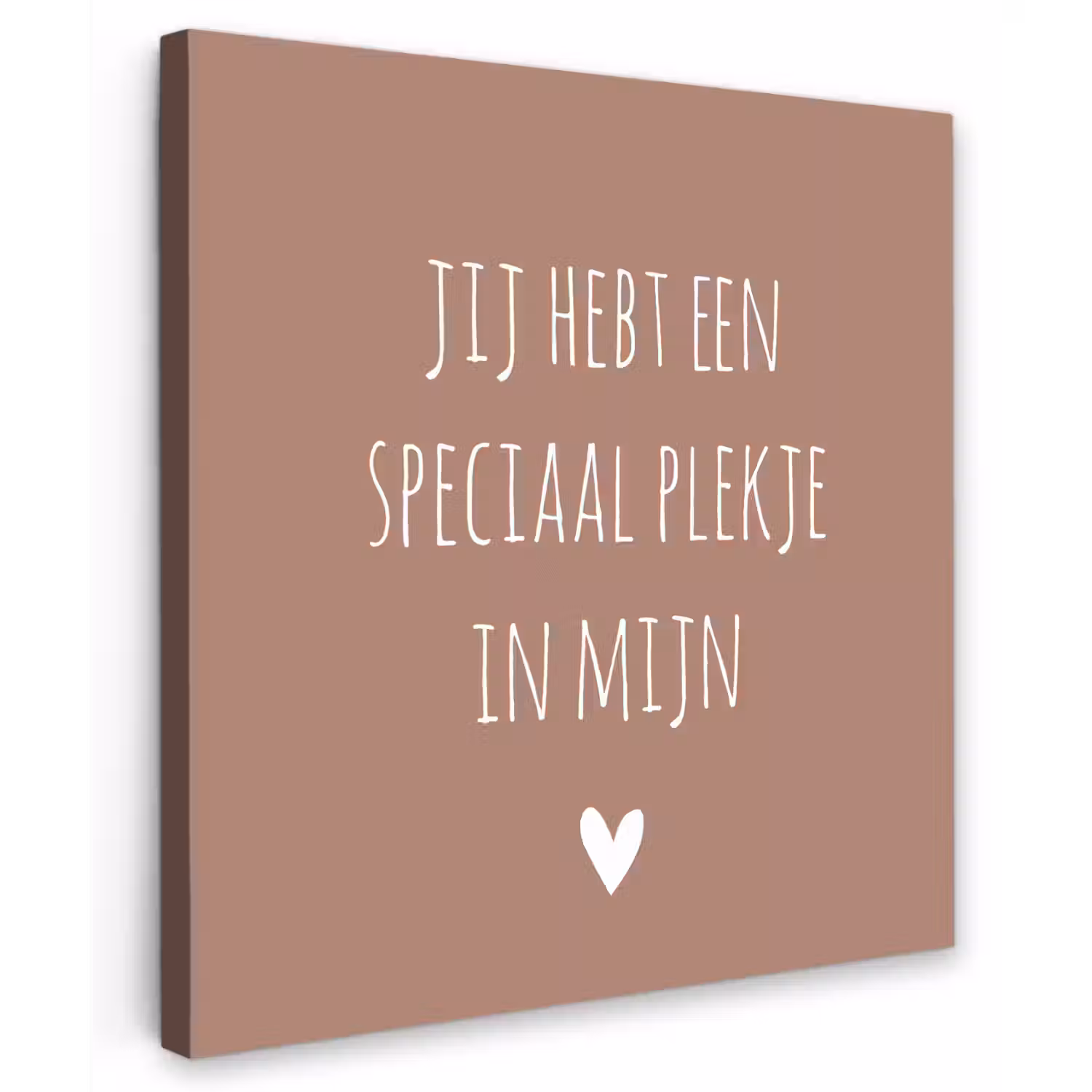 Spreuken - Quotes - Jij hebt een speciaal plekje in mijn hart Tuinposter op houten frame 2 cm dik middel -3d