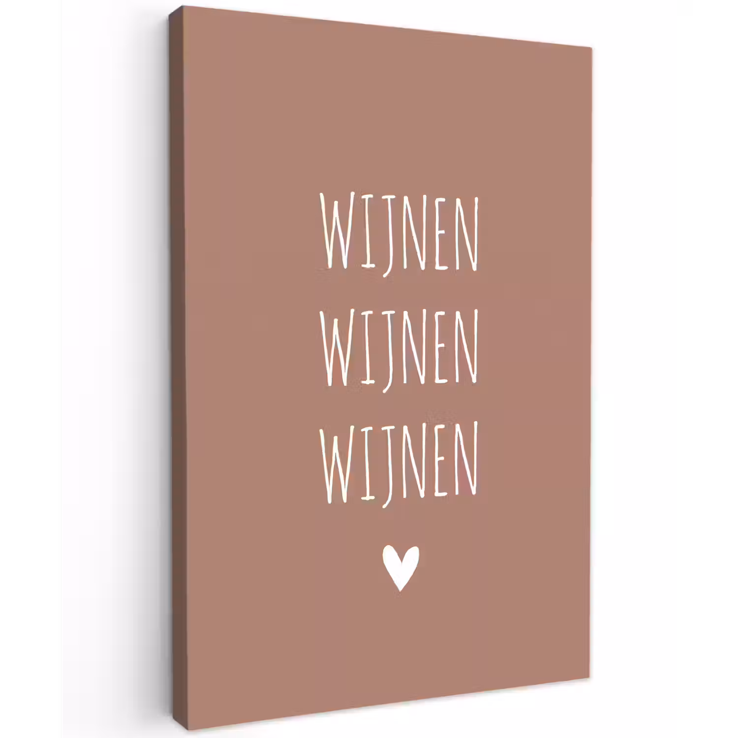 Spreuken - Quotes - Wijnen wijnen wijnen Tuinposter op houten frame 2 cm dik klein -3d