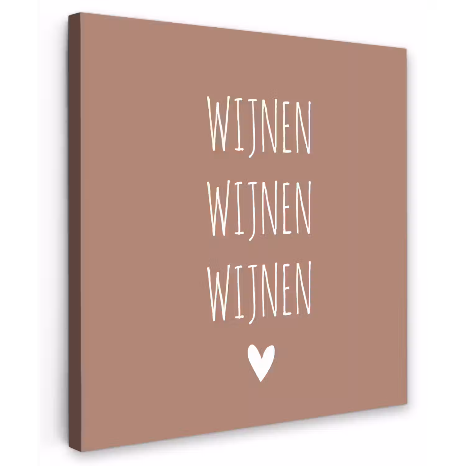 Spreuken - Wijnen wijnen wijnen - Quotes Tuinposter op houten frame 2 cm dik middel -3d