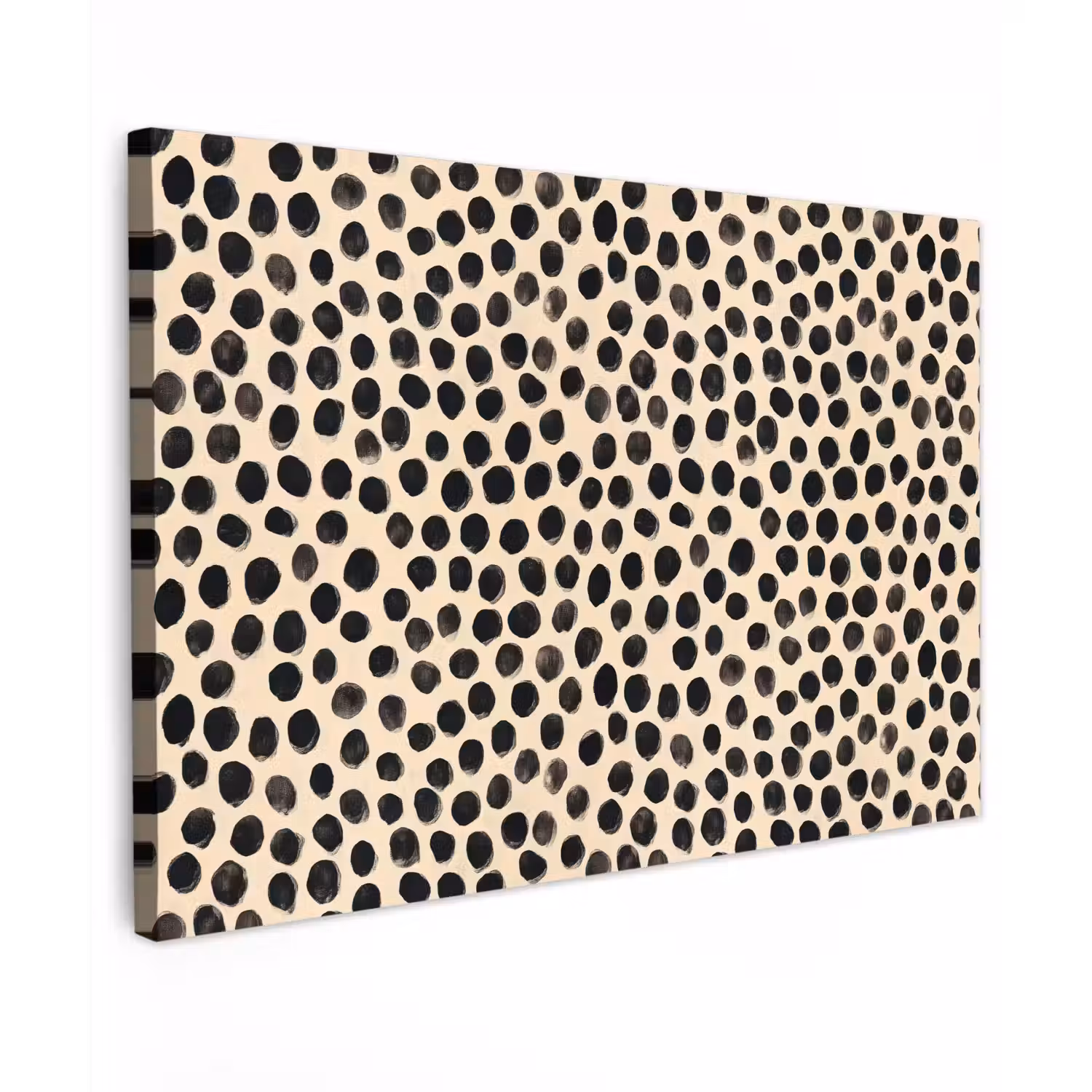 Stippen - Patroon - Zwart Tuinposter op houten frame 2 cm dik klein 845 -3d