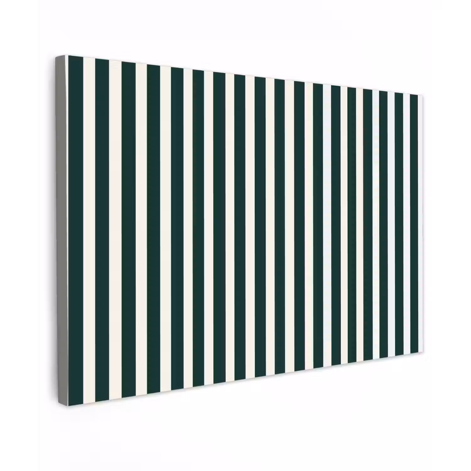 Strepen - Klassiek - Groen Tuinposter op houten frame 2 cm dik klein 845 -3d