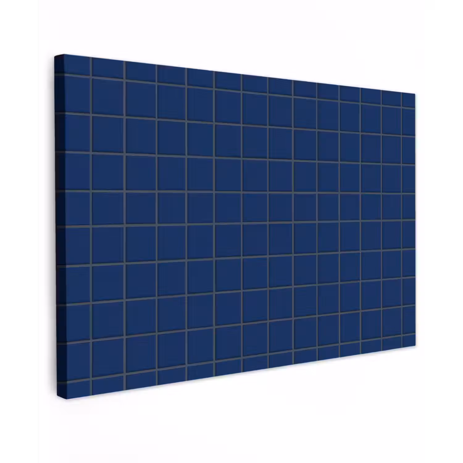 Tegel - Patroon - Blauw Tuinposter op houten frame 2 cm dik klein 845 -3d