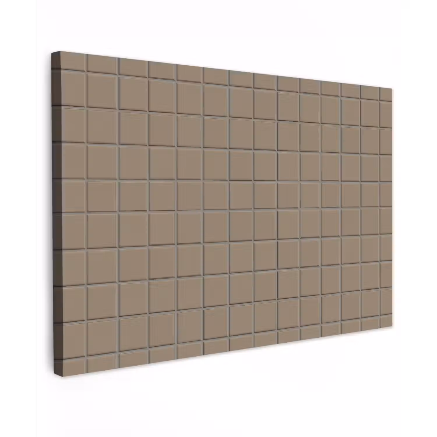 Tegel - Patroon - Taupe Tuinposter op houten frame 2 cm dik klein 845 -3d