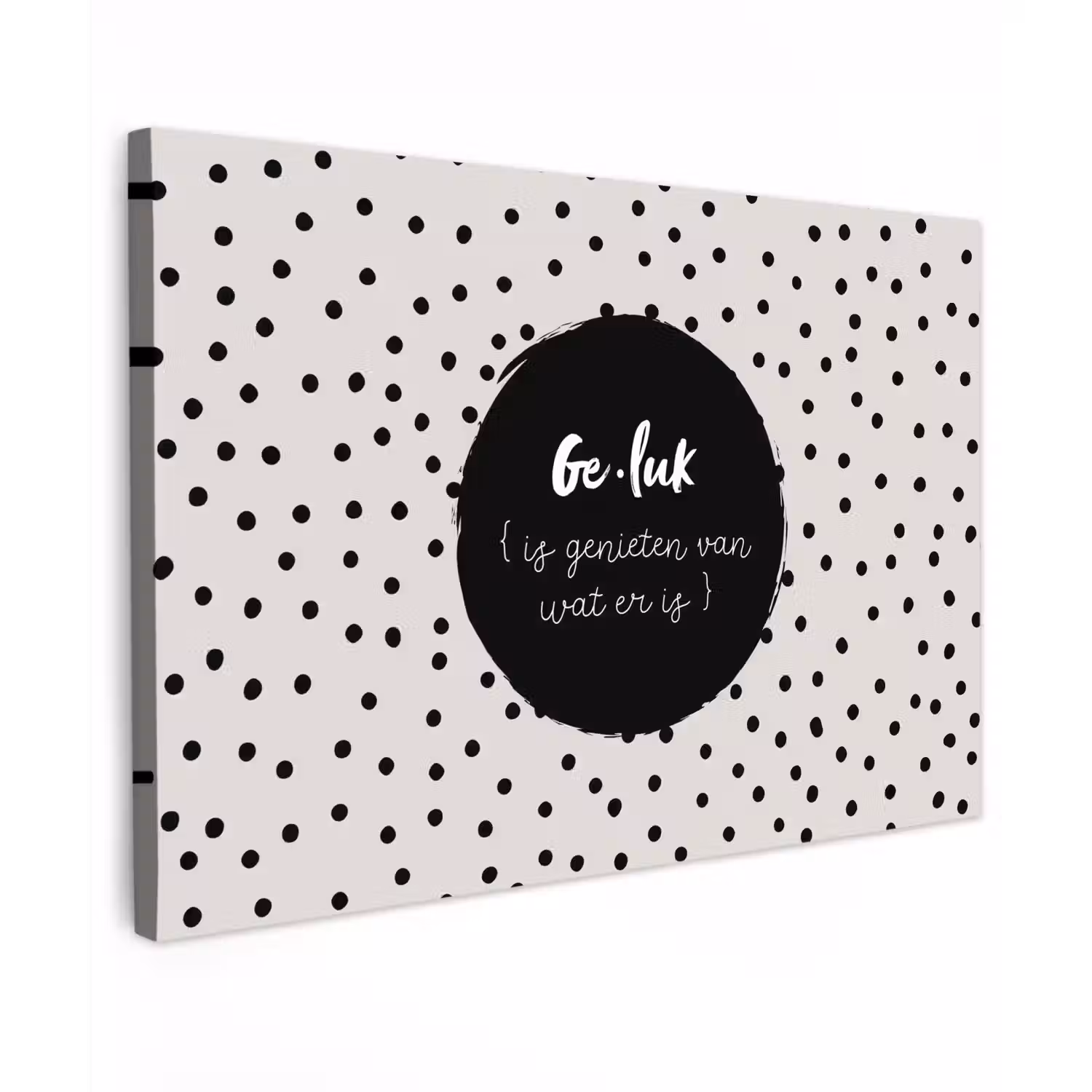 Tekst - Geluk definitie - Quotes - Geluk (is genieten van wat er is) - Woordenboek Tuinposter op houten frame 2 cm dik klein -3d
