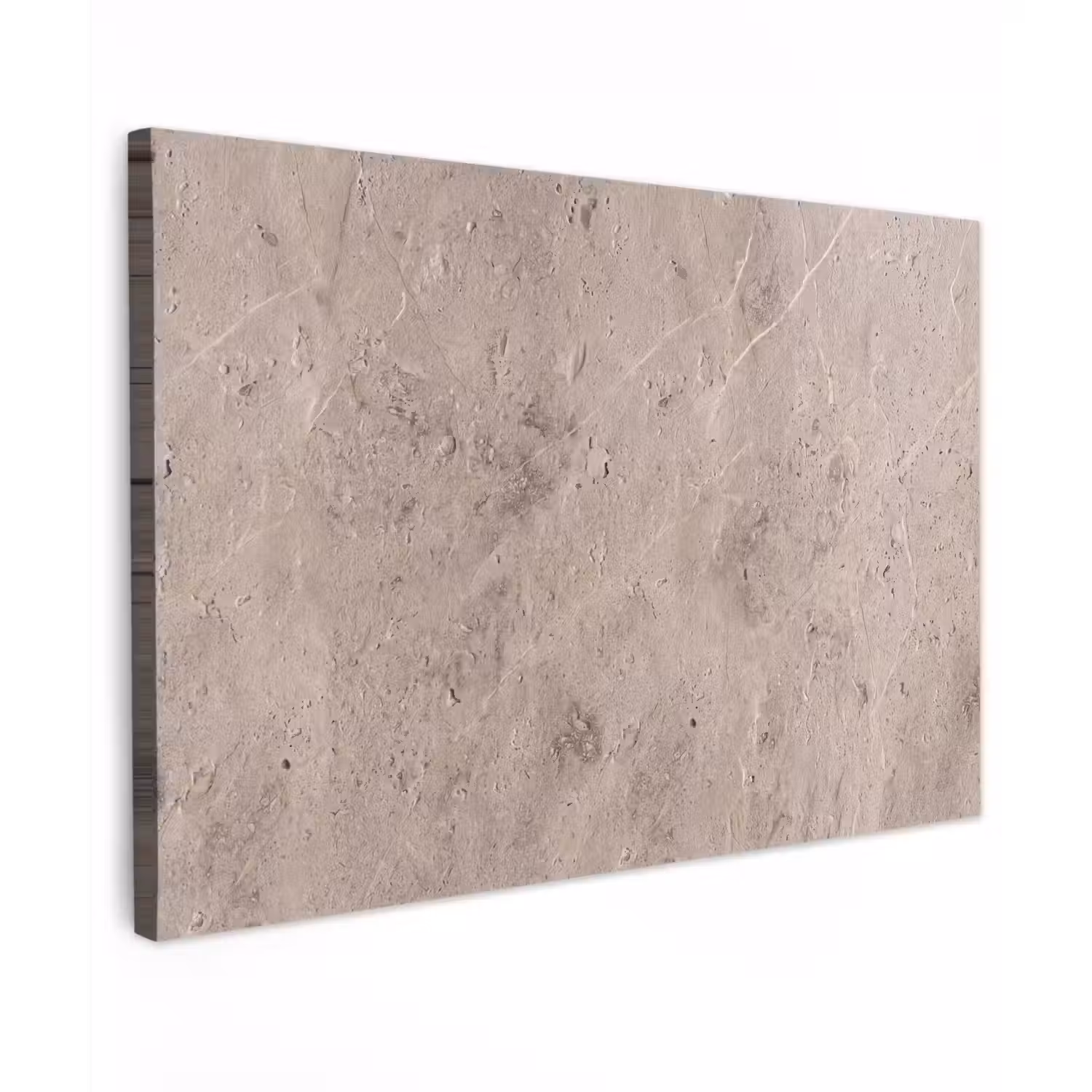 Textuur - Steen - Patroon - Rustiek - Beige Tuinposter op houten frame 2 cm dik klein -3d