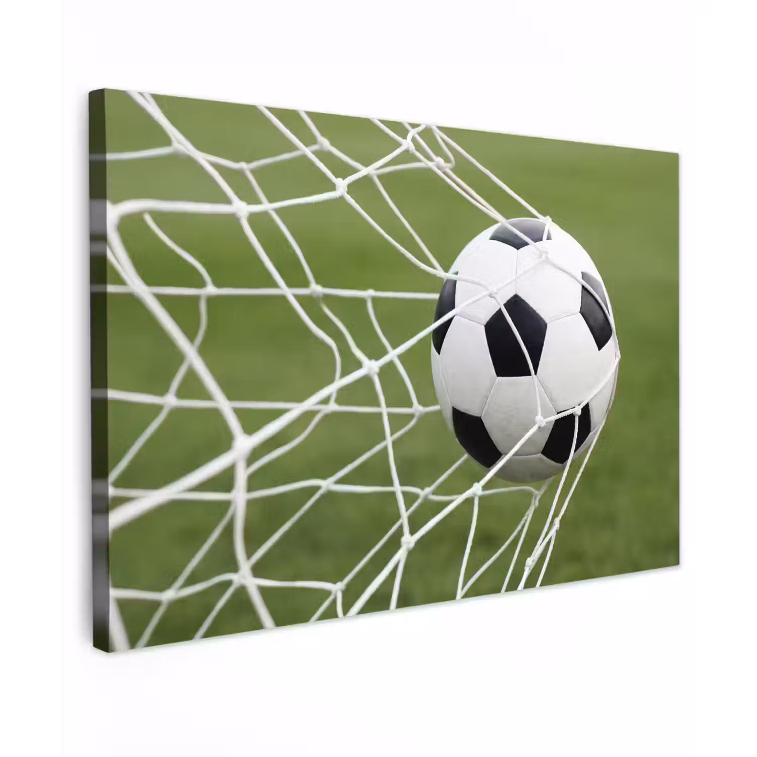 Voetbal - Goal - Net - Sport Tuinposter op houten frame 2 cm dik klein -3d