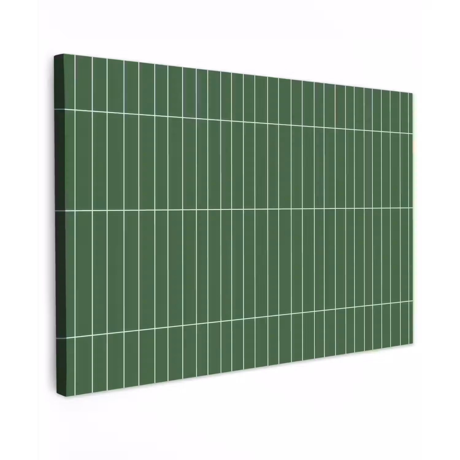 Wandtegel - Verticaal - Donkergroen Tuinposter op houten frame 2 cm dik klein 845 -3d