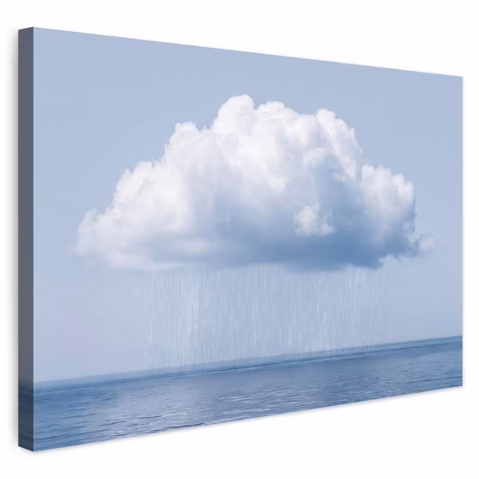 Buiten canvas - Wolk - Regen - Natuur - Wolk - Regen - Natuur Tuinposter op houten frame 2 cm dik klein