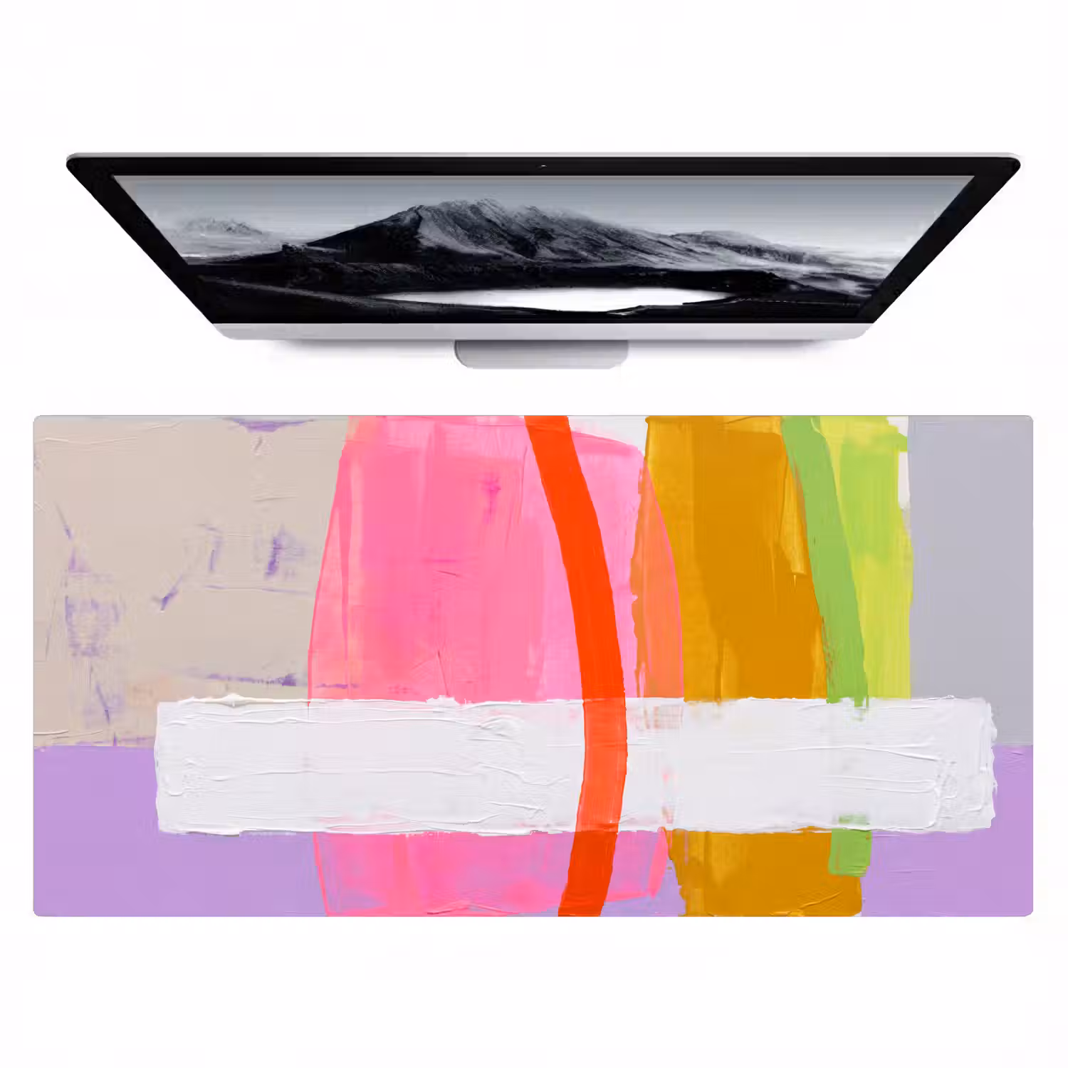Abstract - Kleurrijk - Vormen - Modern - Kunst Muismat XXL klein -zzz3d
