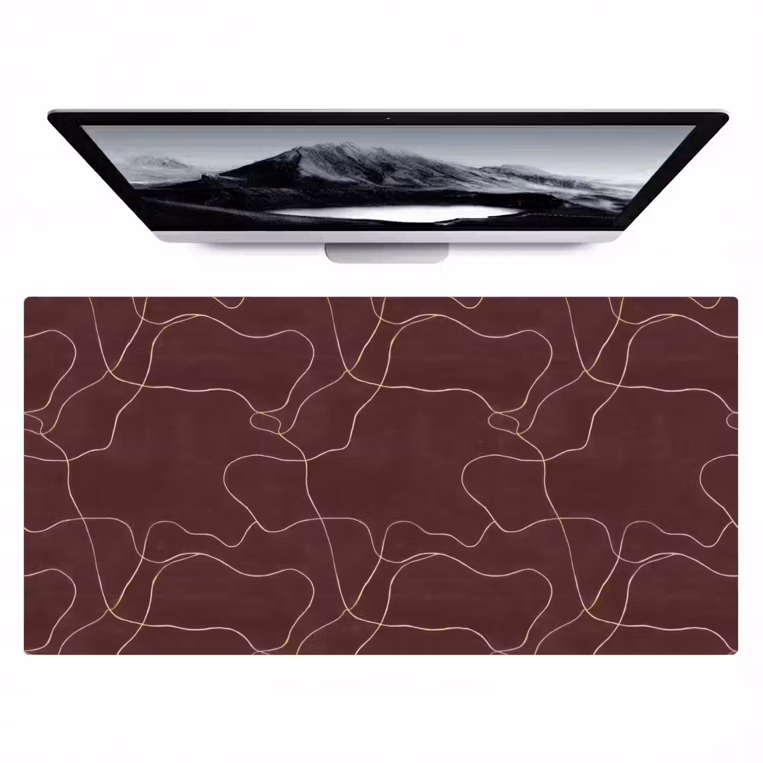 Abstract - Modern - Bruin Muismat XXL klein 681 -zzz3d