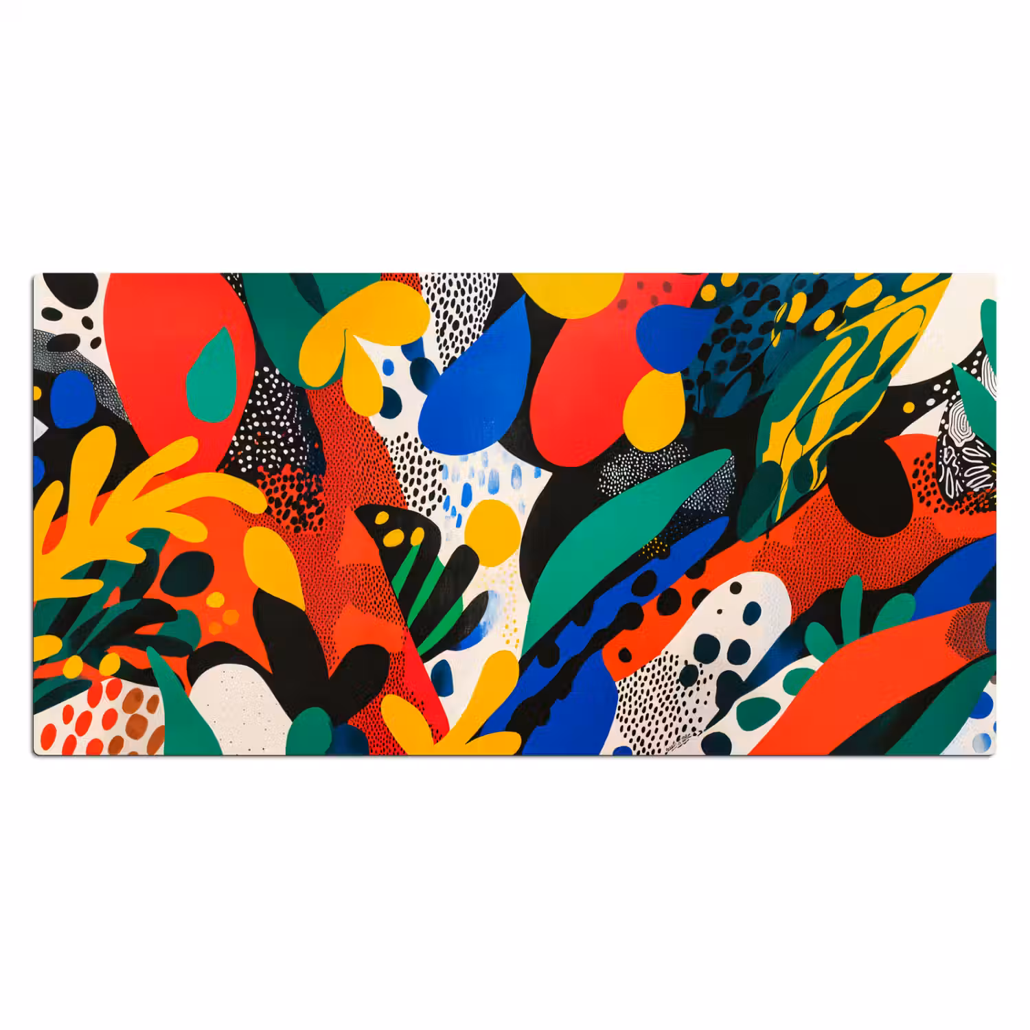 Abstract - Planten - Vormen - Kleurrijk Muismat XXL klein -3d_leeg