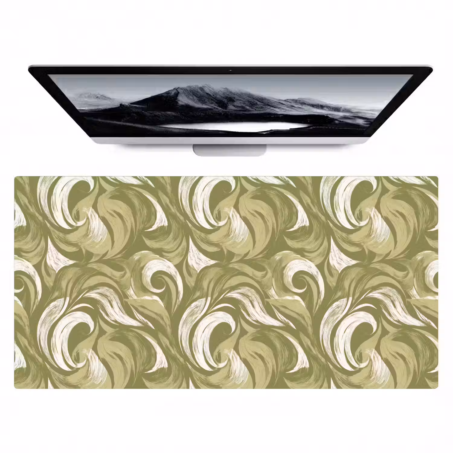 Abstract - Textuur - Groen Muismat XXL klein 681 -zzz3d