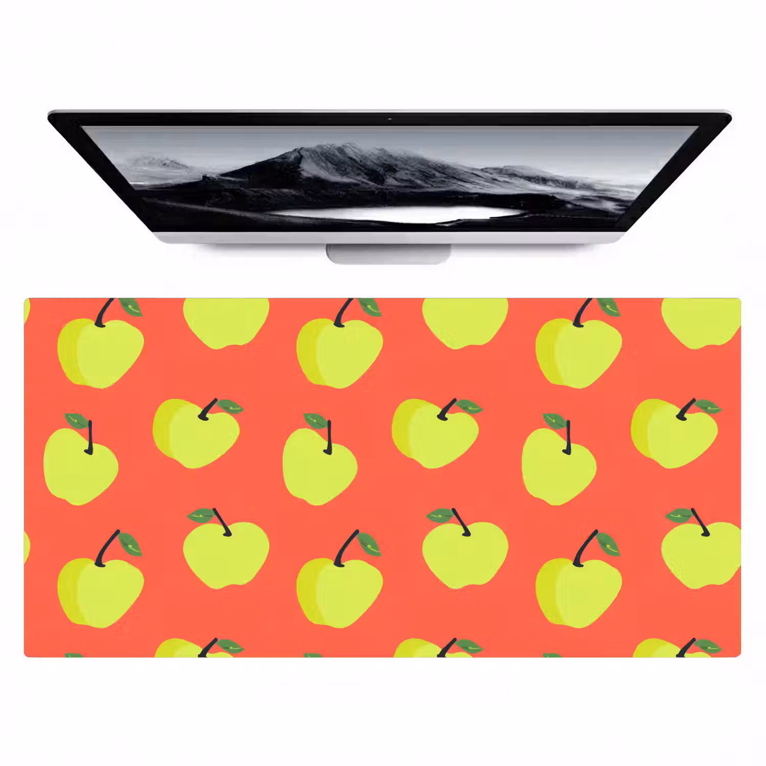 Appels - Modern - Groen Muismat XXL klein 681 -zzz3d