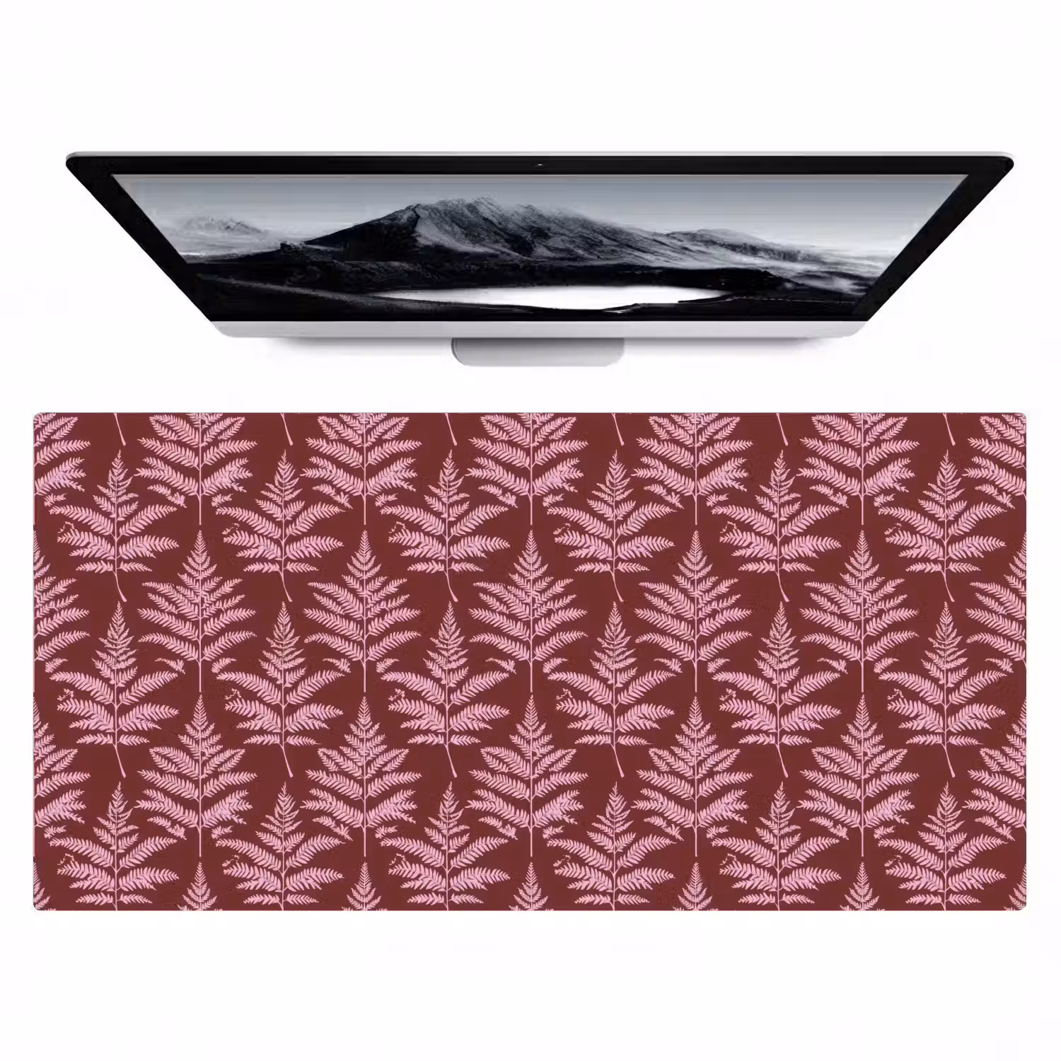 Blad - Patroon - Paars Muismat XXL klein 681 -zzz3d