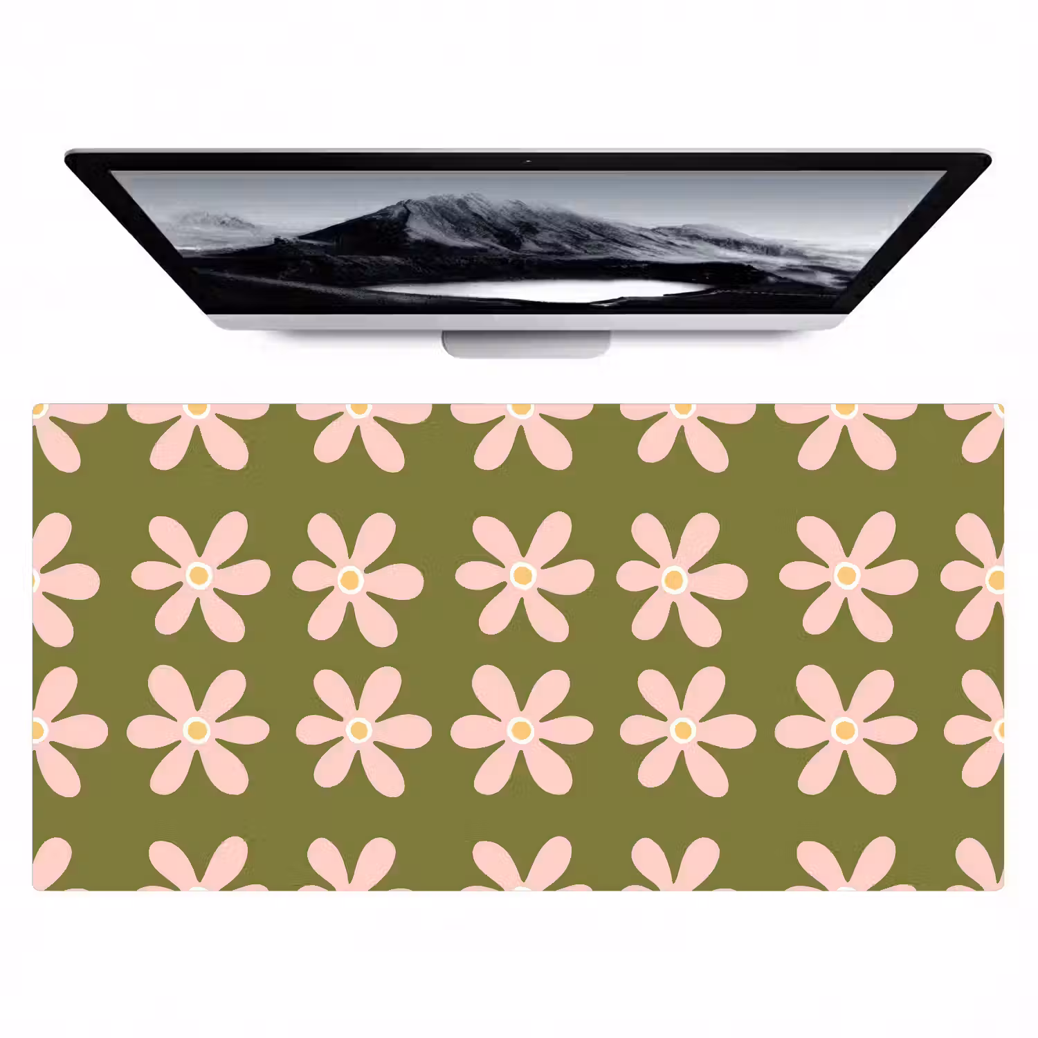 Bloem - Modern - Groen Muismat XXL klein 681 -zzz3d