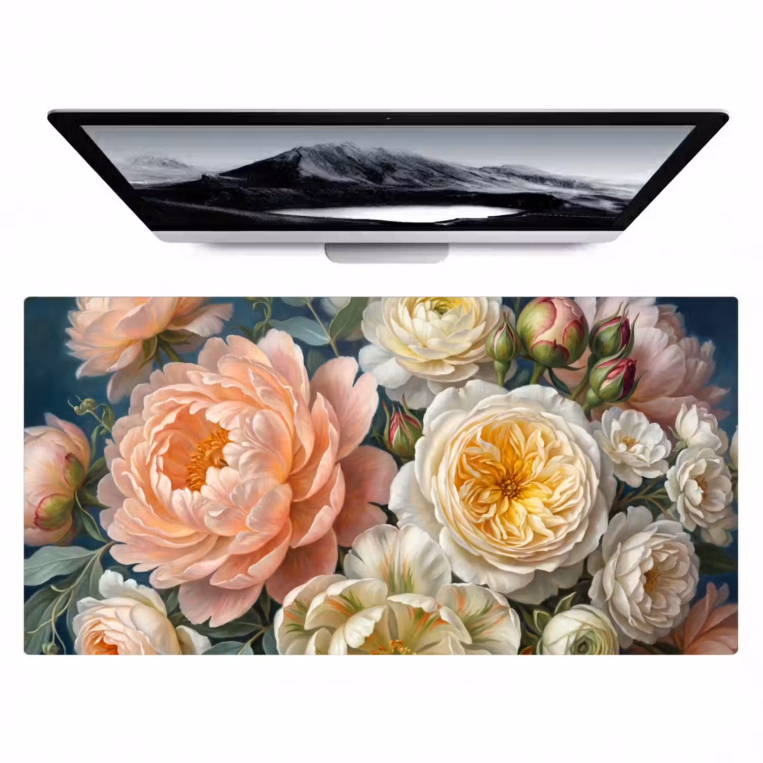 Bloemen - Boeket - Natuur - Klassiek - Kleurrijk Muismat XXL klein -zzz3d