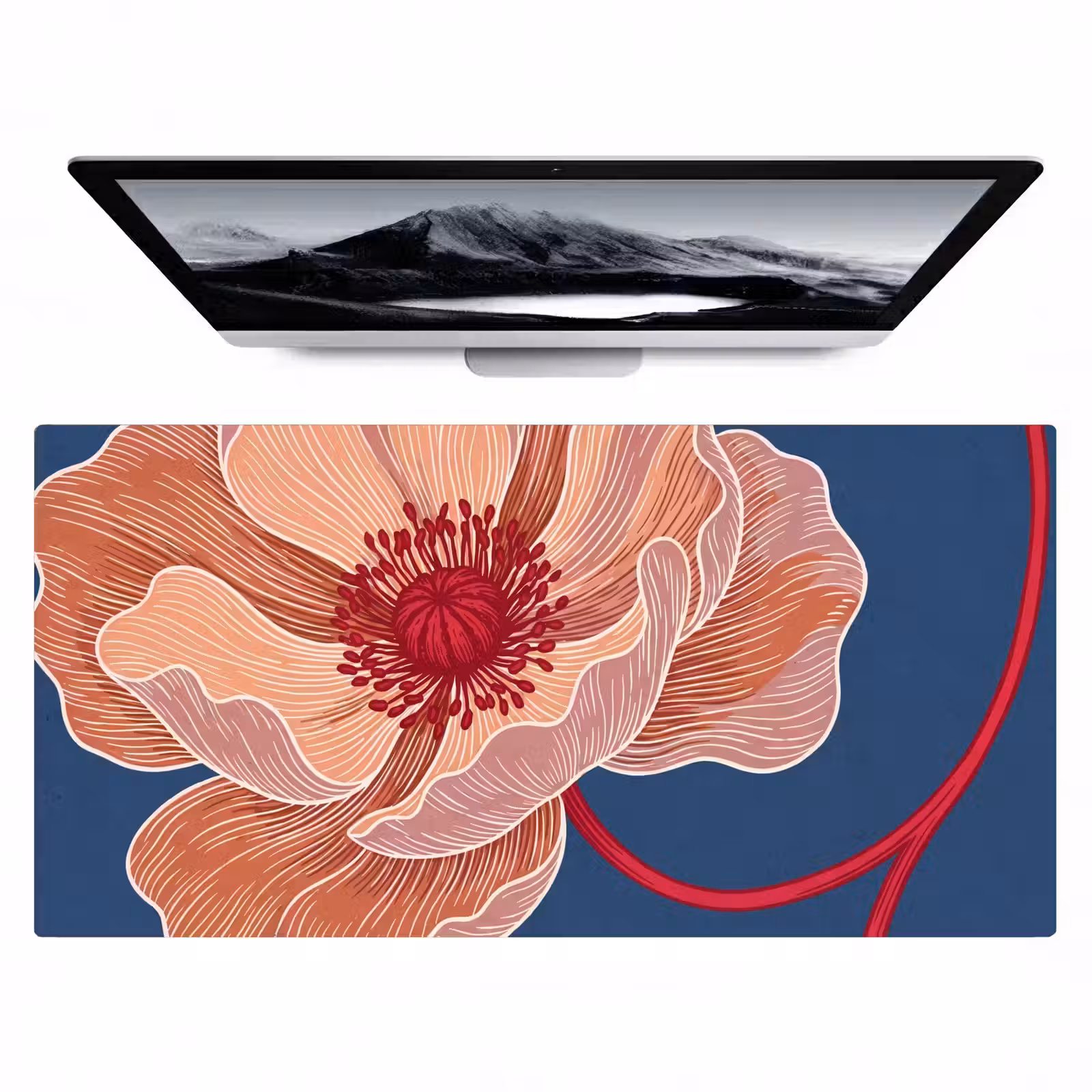 Bureau onderlegger - Bloemen - Modern - Abstract - Bloemen - Modern - Abstract Muismat XXL klein