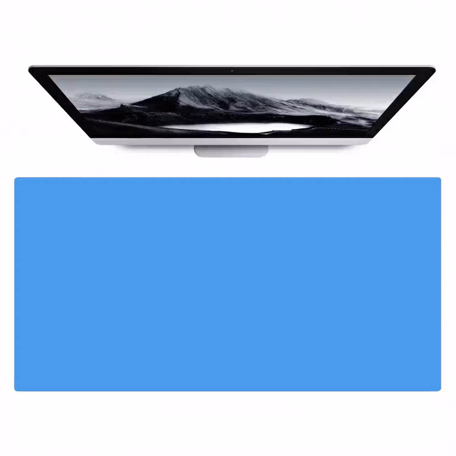 Bright - Azure - Blauw Muismat XXL klein 681 -zzz3d