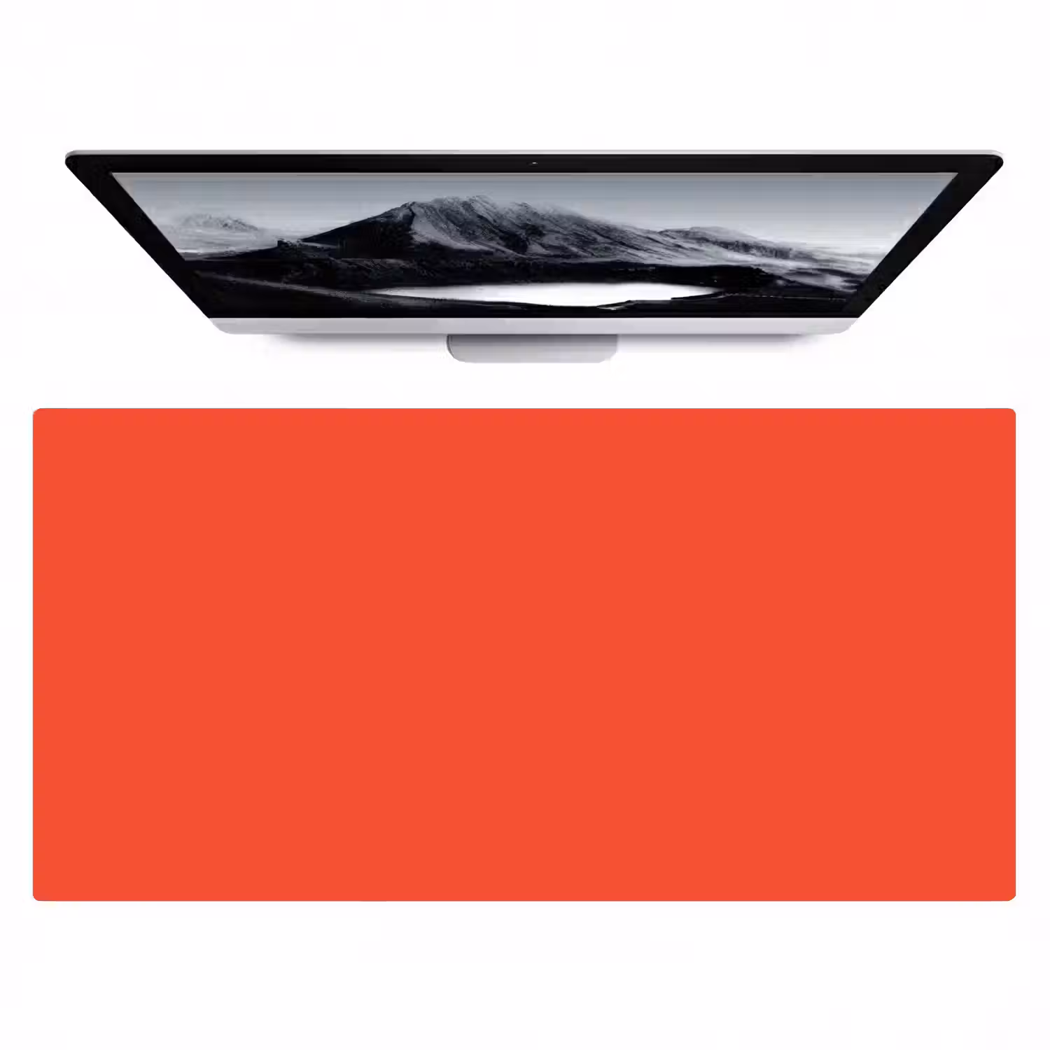 Burnt - Coral - Oranje Muismat XXL klein 681 -zzz3d