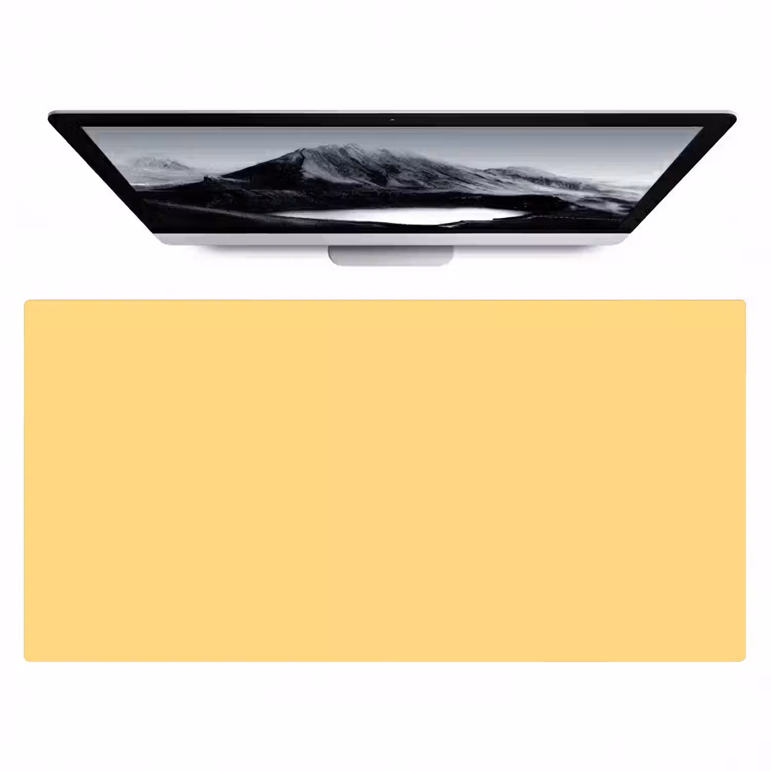 Butter - Geel - Yellow Muismat XXL klein 681 -zzz3d