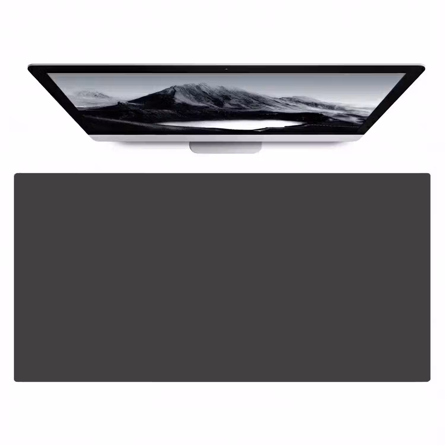 Charcoal - Grijs- Grey Muismat XXL klein 681 -zzz3d