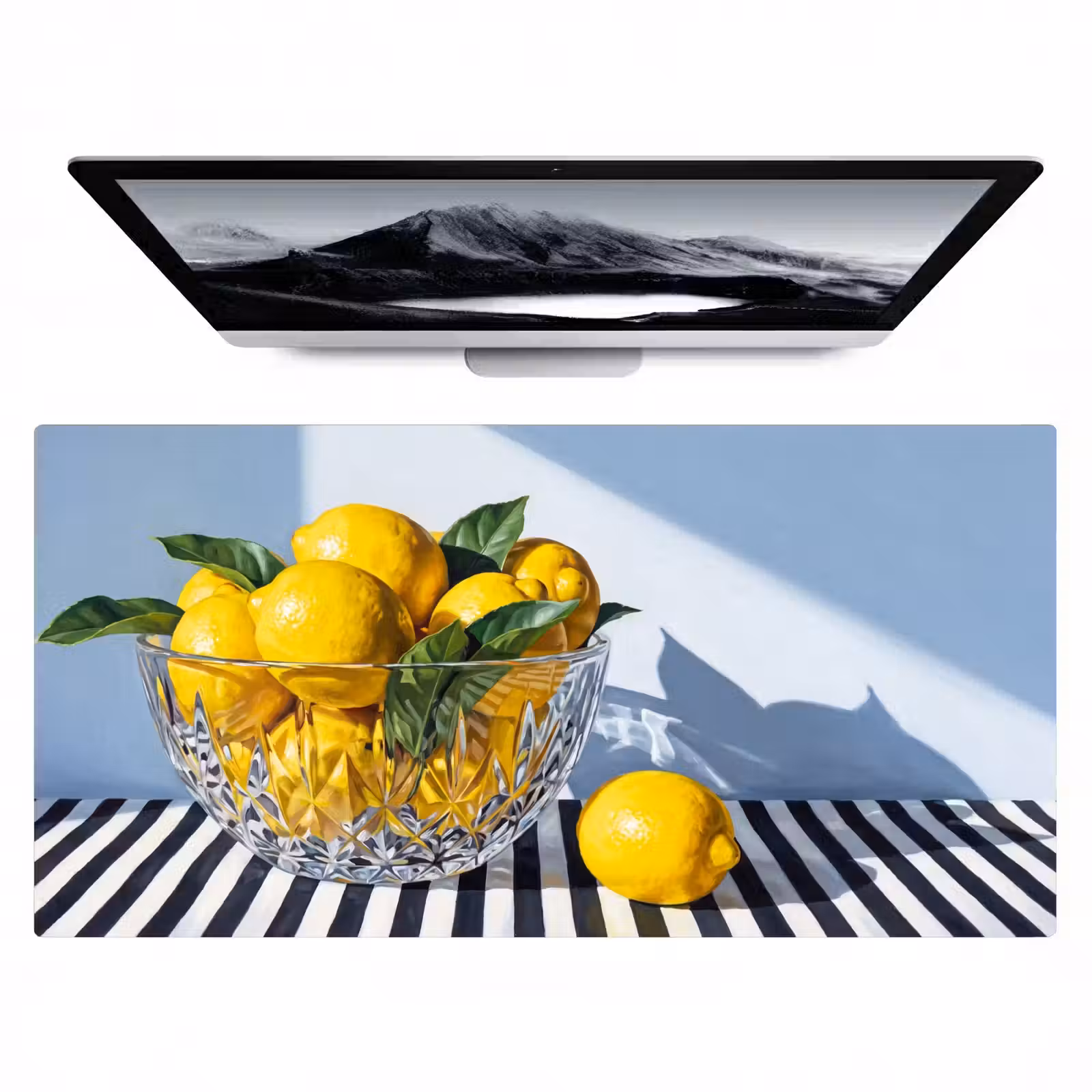 Bureau onderlegger - Citroenen - Fruit - Geel - Citroenen - Fruit - Geel Muismat XXL klein