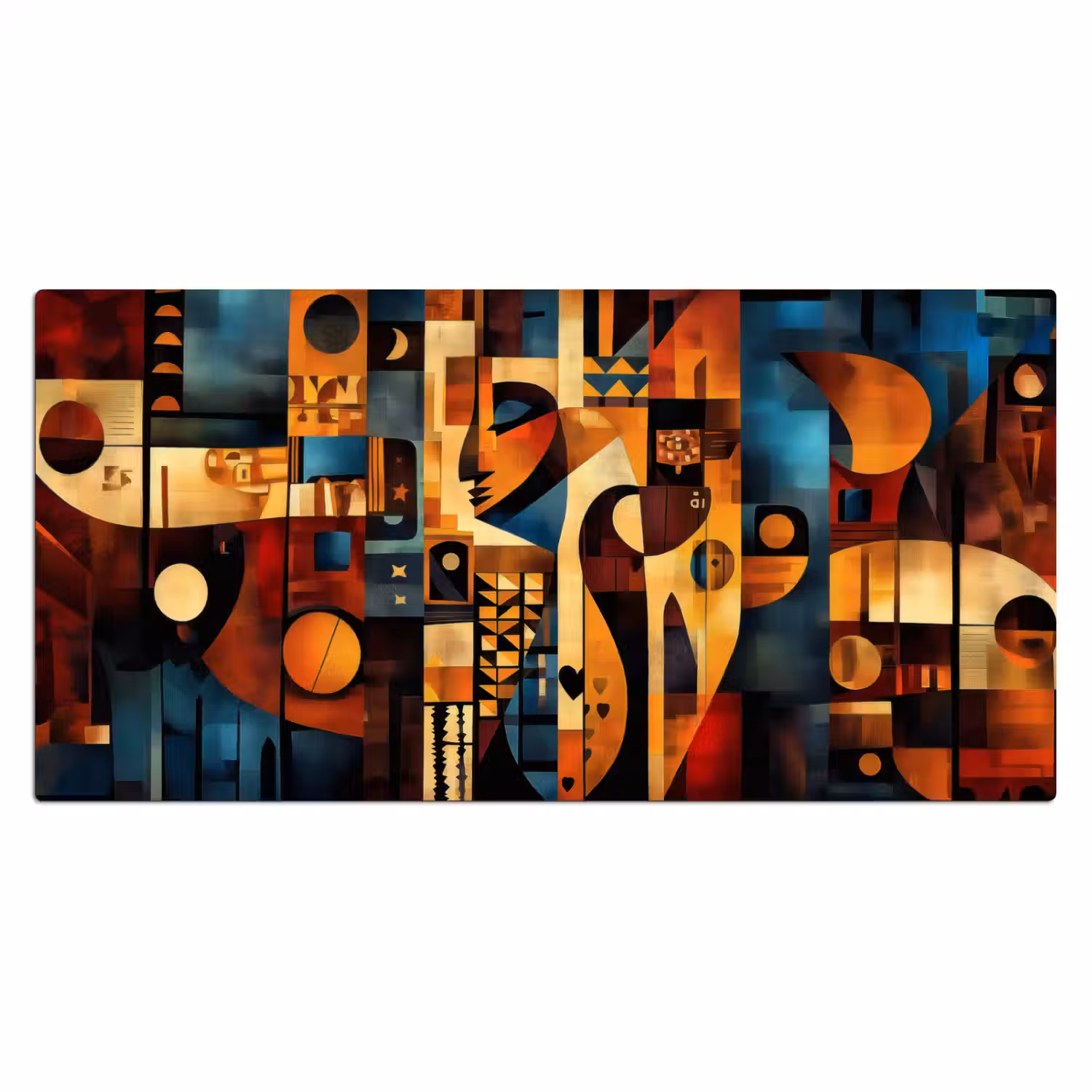 Figuren - Abstract - Symbolen Muismat XXL klein -3d_leeg