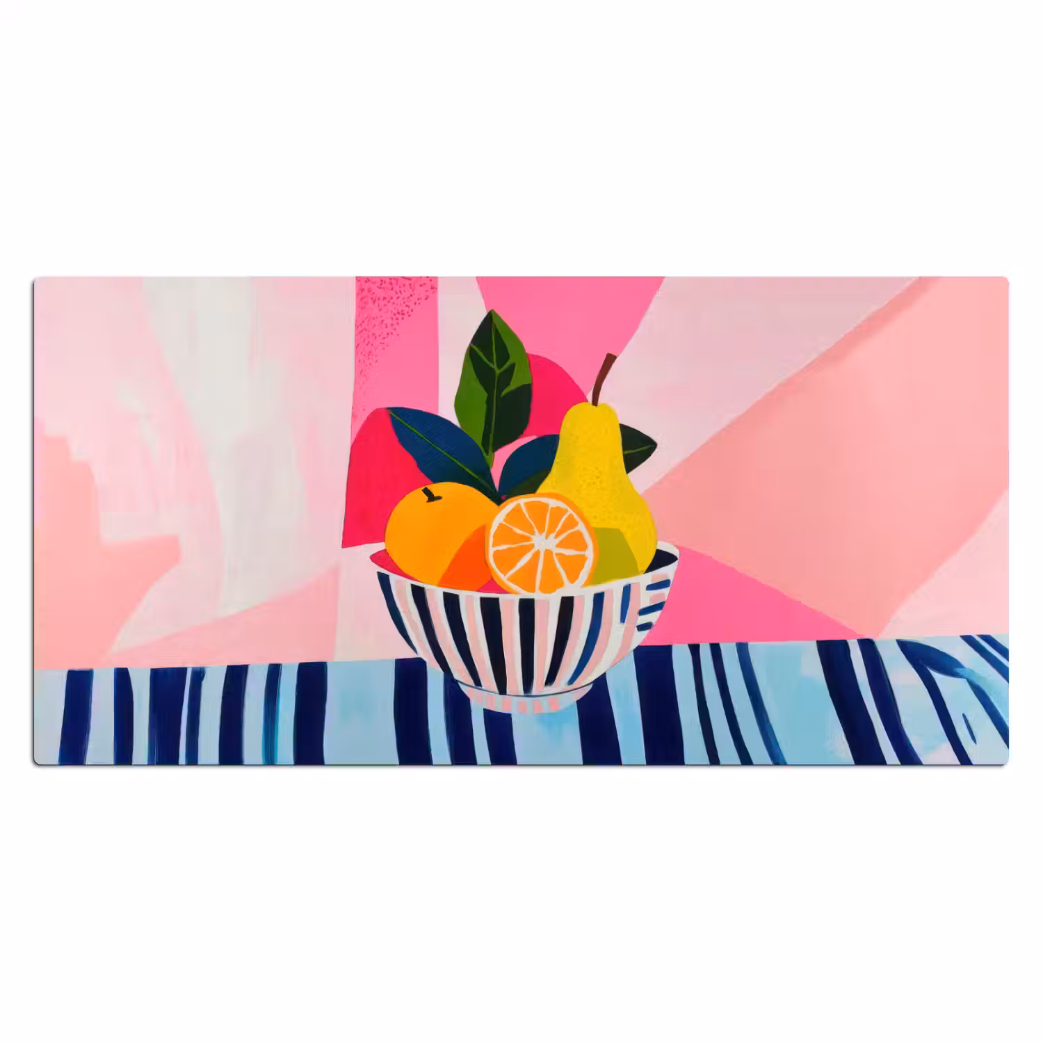 Fruit - Abstracte achtergrond - Roze Muismat XXL klein -3d_leeg