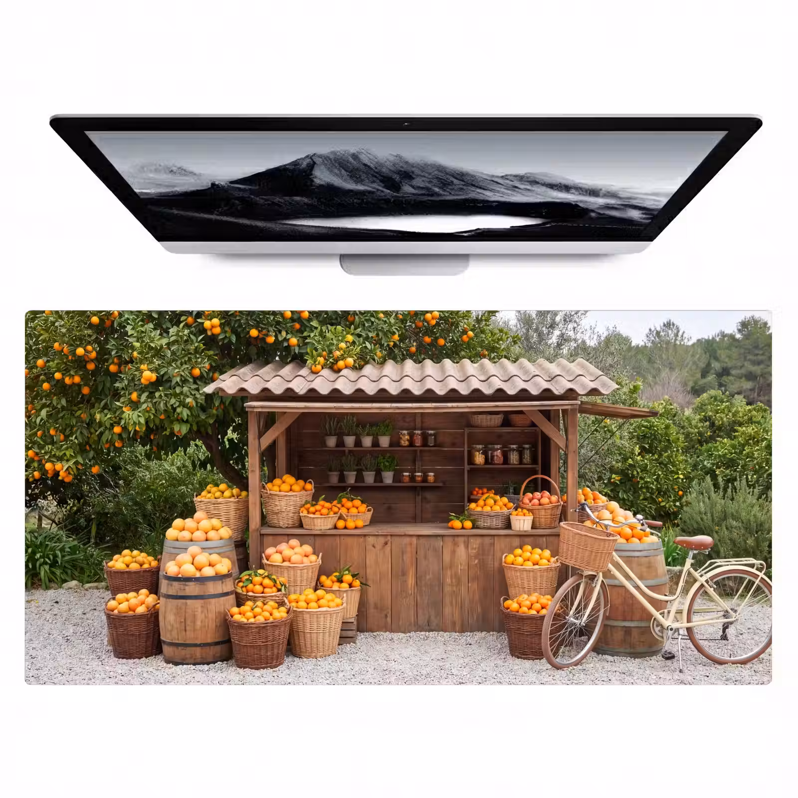 Bureau onderlegger - Fruit - Markt - Landelijk - Fruit - Markt - Landelijk Muismat XXL klein