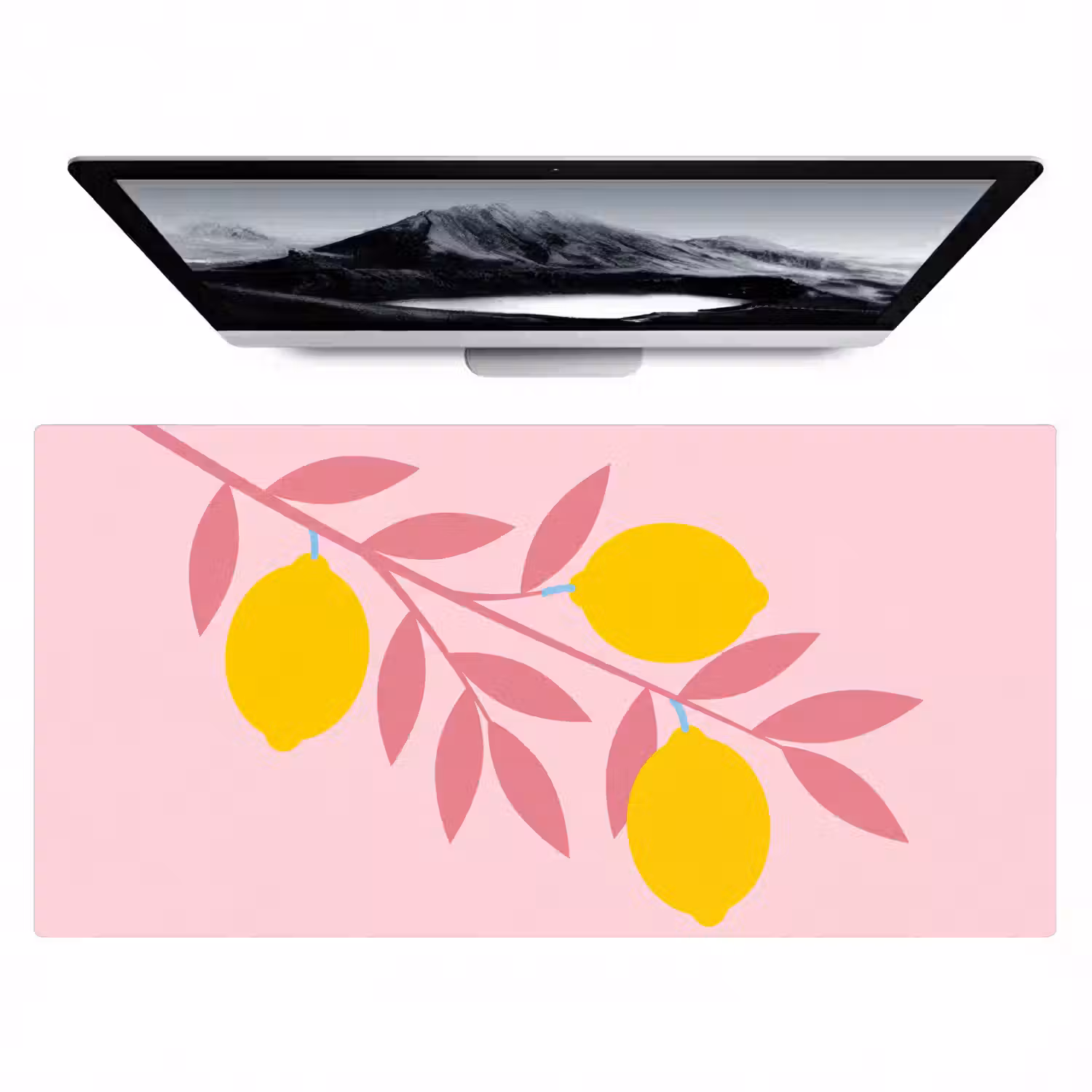 Fruit - Tak - Natuur - Abstract - Roze Muismat XXL klein -zzz3d