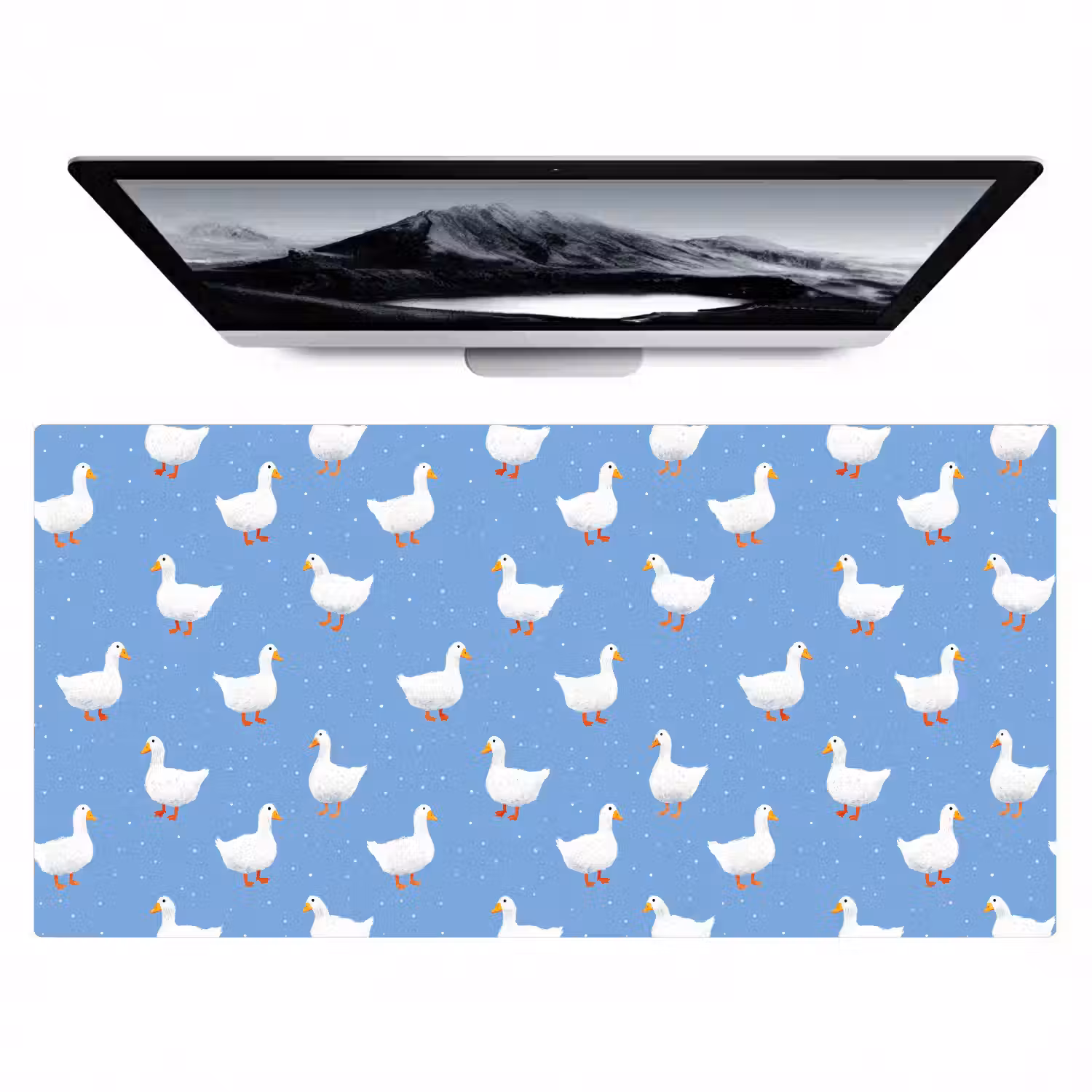 Ganzen - Elegant - Blauw Muismat XXL klein 681 -zzz3d