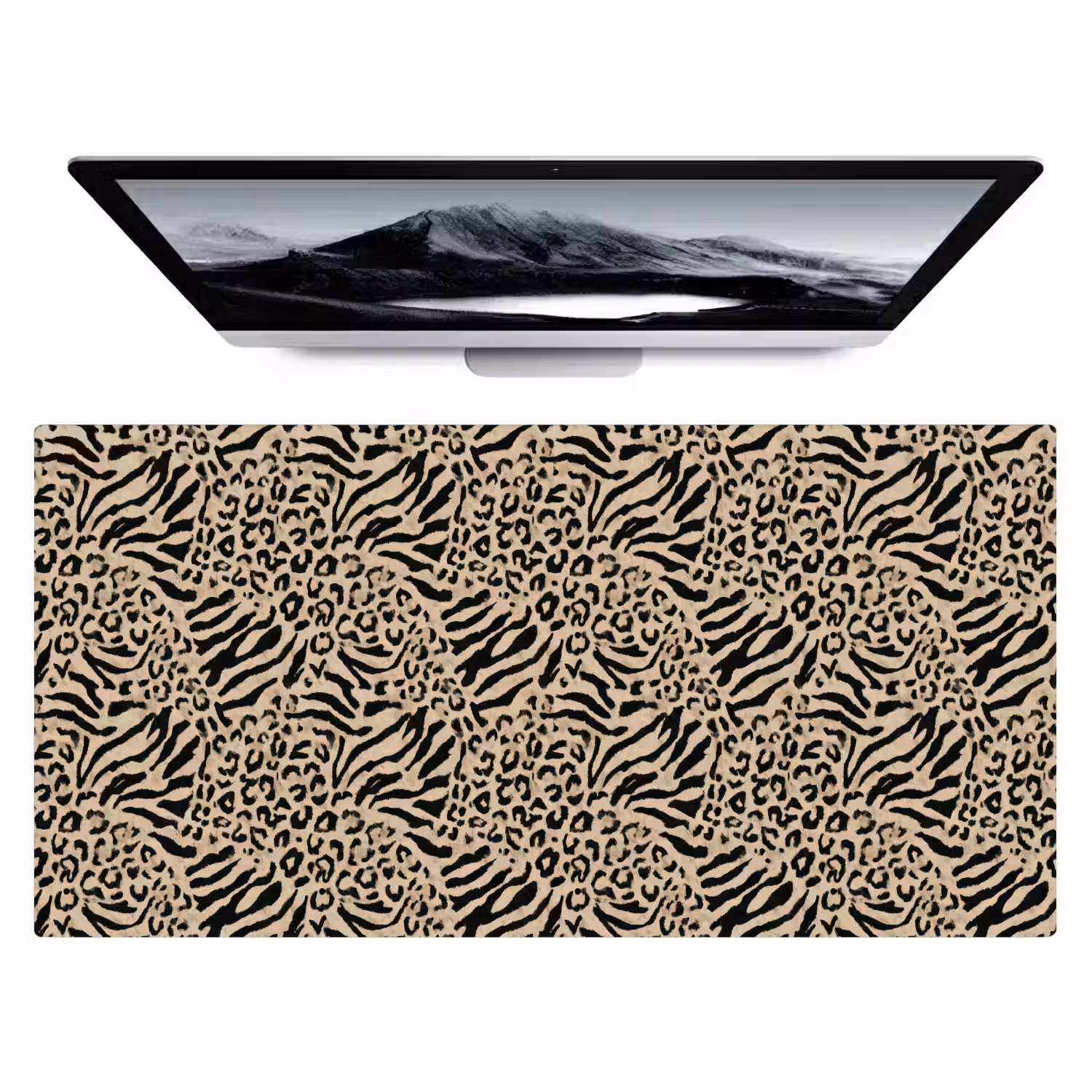 Giraf - Zebra - Motief - Bruin Muismat XXL klein 681 -zzz3d